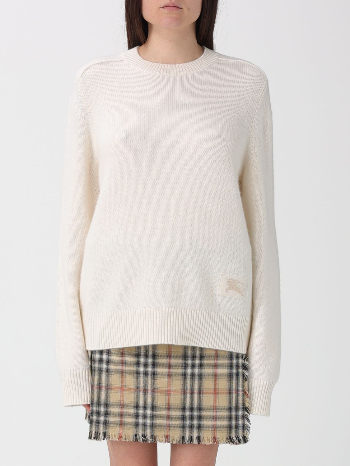 Burberry Burberry Sweater Woman White Size M / US 6-8 / IT 42-44 - 1 Thumbnail