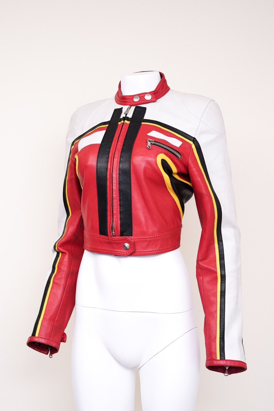 Dolce & Gabbana Dolce & Gabbana S/S 2001 Runway Leather Biker Jacket Size M / US 6-8 / IT 42-44 - 4 Thumbnail