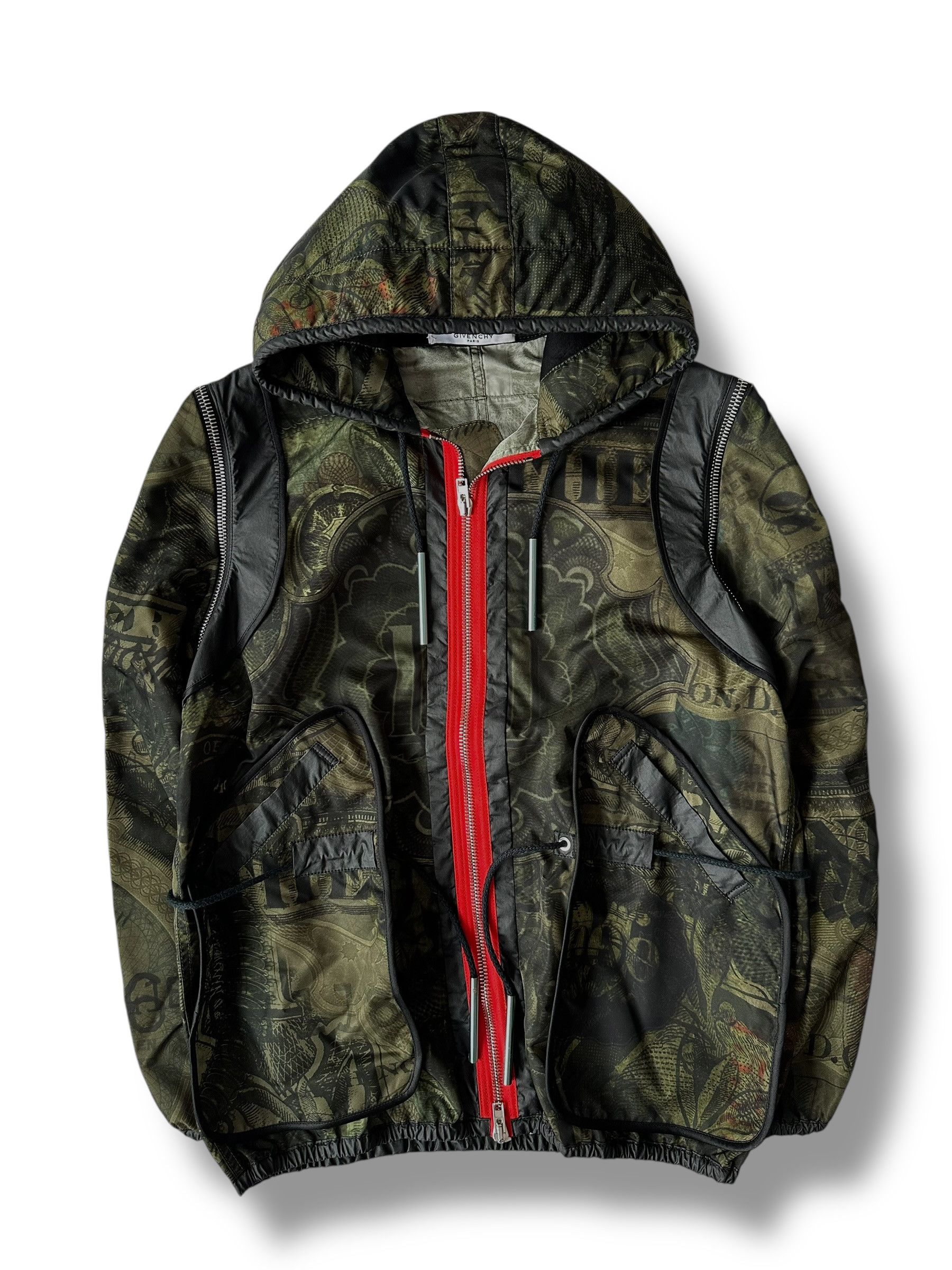 Givenchy SS17 Givenchy Dollar Bill Runway Nylon Jacket/Vest Tisci Era Size US XL / EU 56 / 4 - 3 Thumbnail