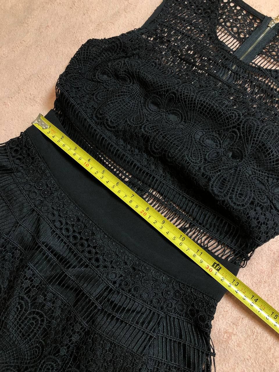 Dolce & Gabbana DOLCE GABBANA Crochet Fit and Flare Dress in Black Size S / US 4 / IT 40 - 8 Thumbnail