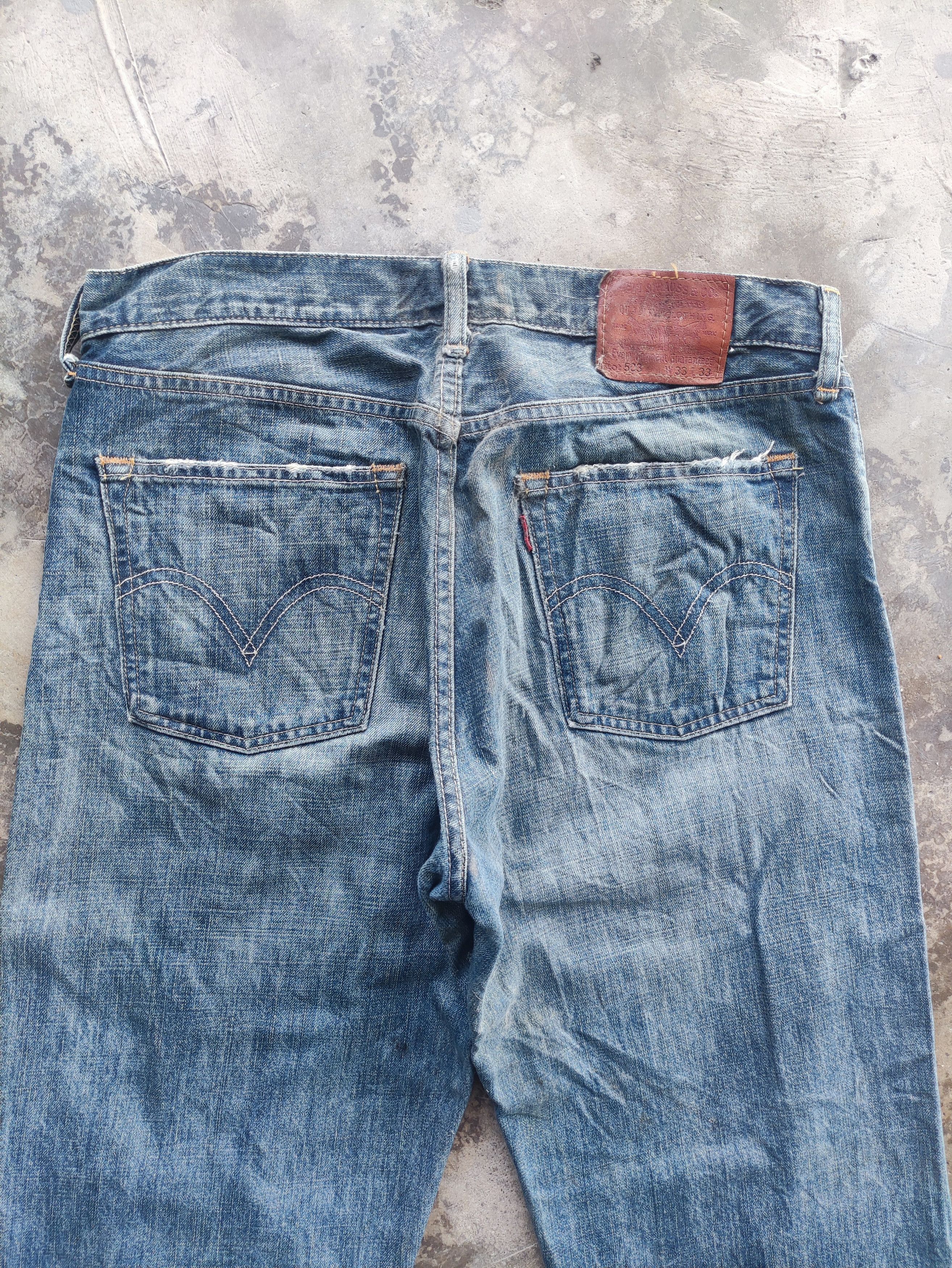 Levi's Vintage Levi's Baggy Jean Faded Distress Pants Size US 34 / EU 50 - 9 Thumbnail