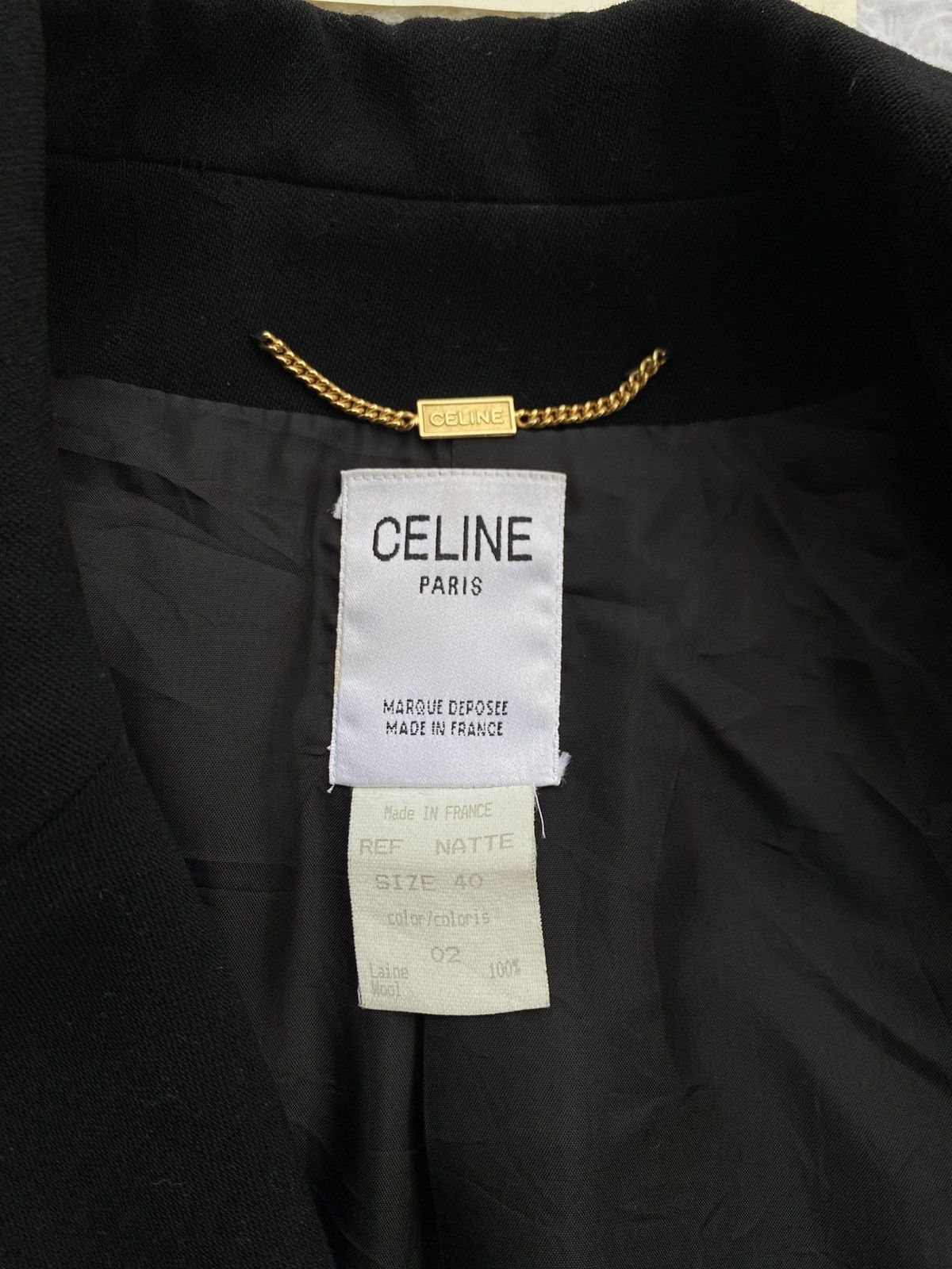 Celine Rare Vintage CELINE Blazer / Women Coat Size M / US 6-8 / IT 42-44 - 11 Thumbnail