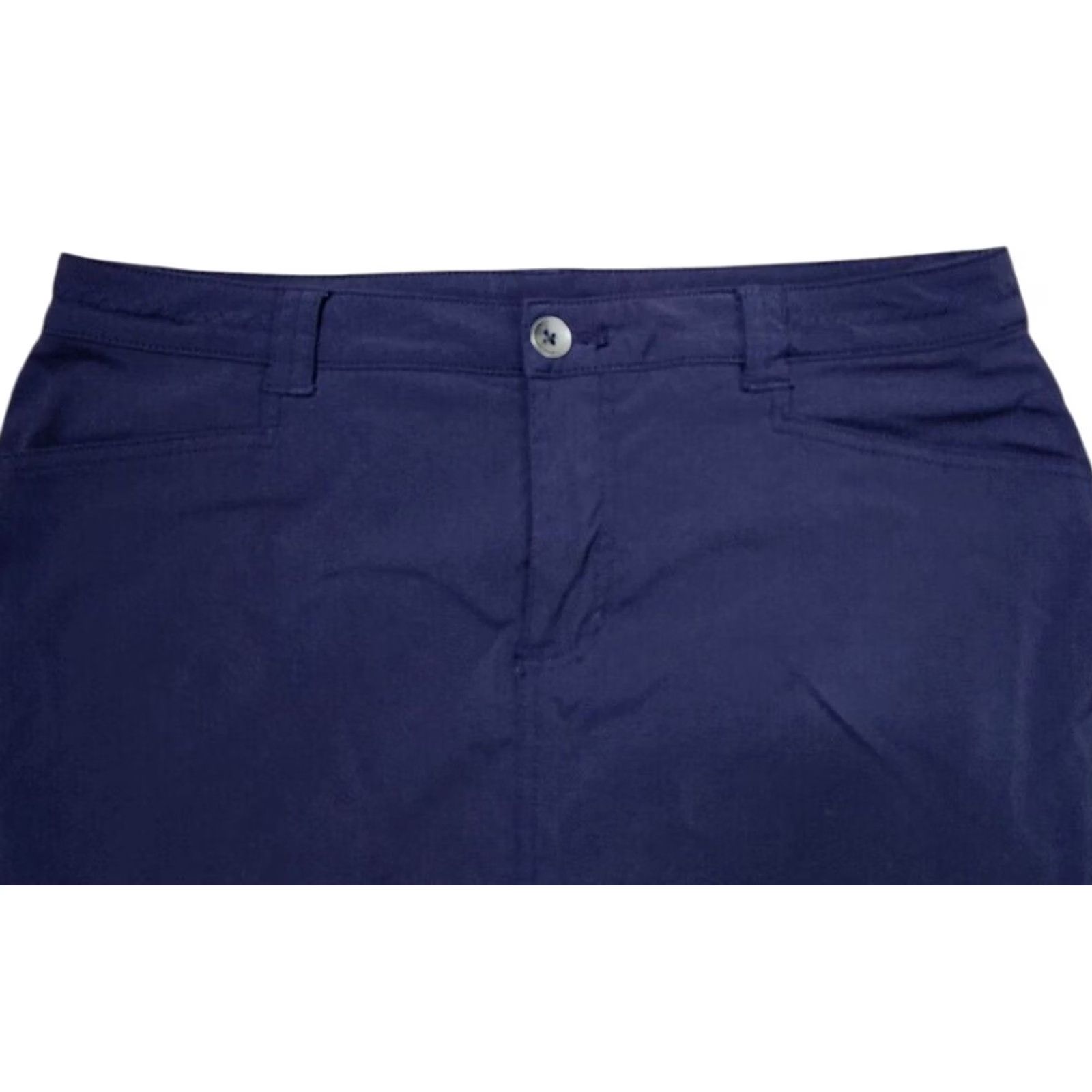 Eddie Bauer Eddie Bauer Womens Skort Size 10 Hiking Outdoors Belted Zip Pockets Navy Size 32" / US 10 / IT 46 - 3 Thumbnail