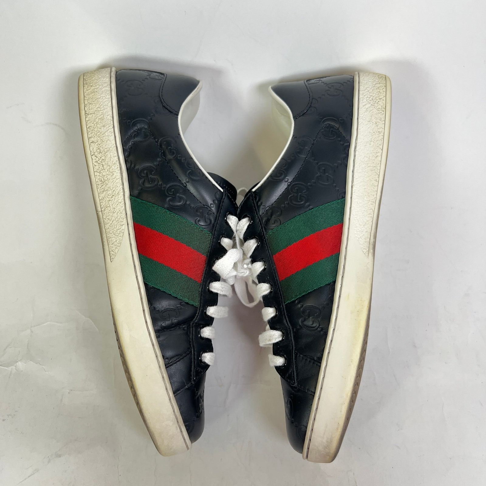Gucci Gucci Embossed GG Web Ace Low-Top Sneaker Size US 7.5 / EU 40-41 - 5 Thumbnail