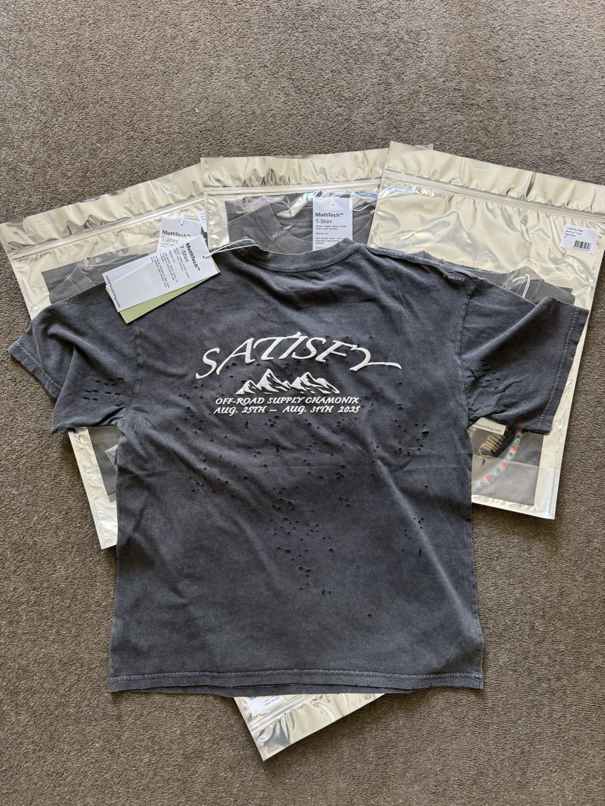 Satisfy Satisfy Running MothTech 2025 Chamonix Off-Road T-Shirt Size US M / EU 48-50 / 2 - 2 Thumbnail