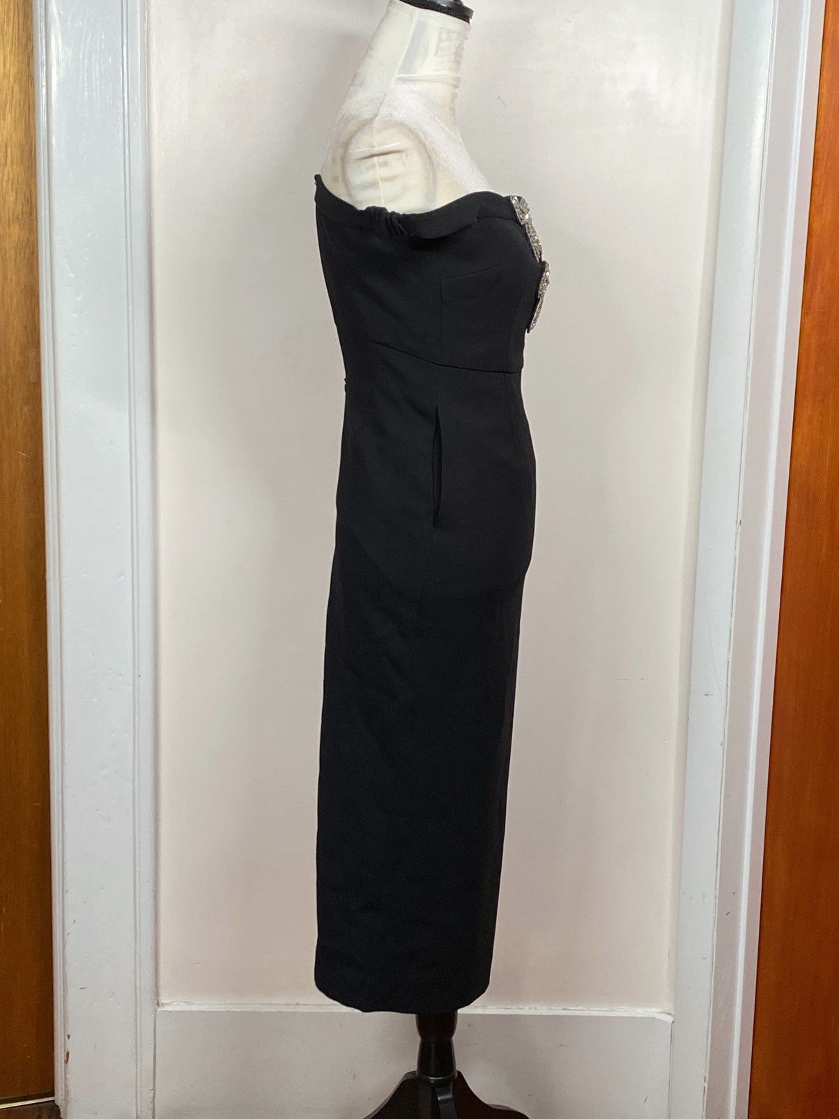 Self-Portrait Self Portrait Bow Crepe Off-the-Shoulder Midi Dress size 2 Size XS / US 0-2 / IT 36-38 - 11 Thumbnail
