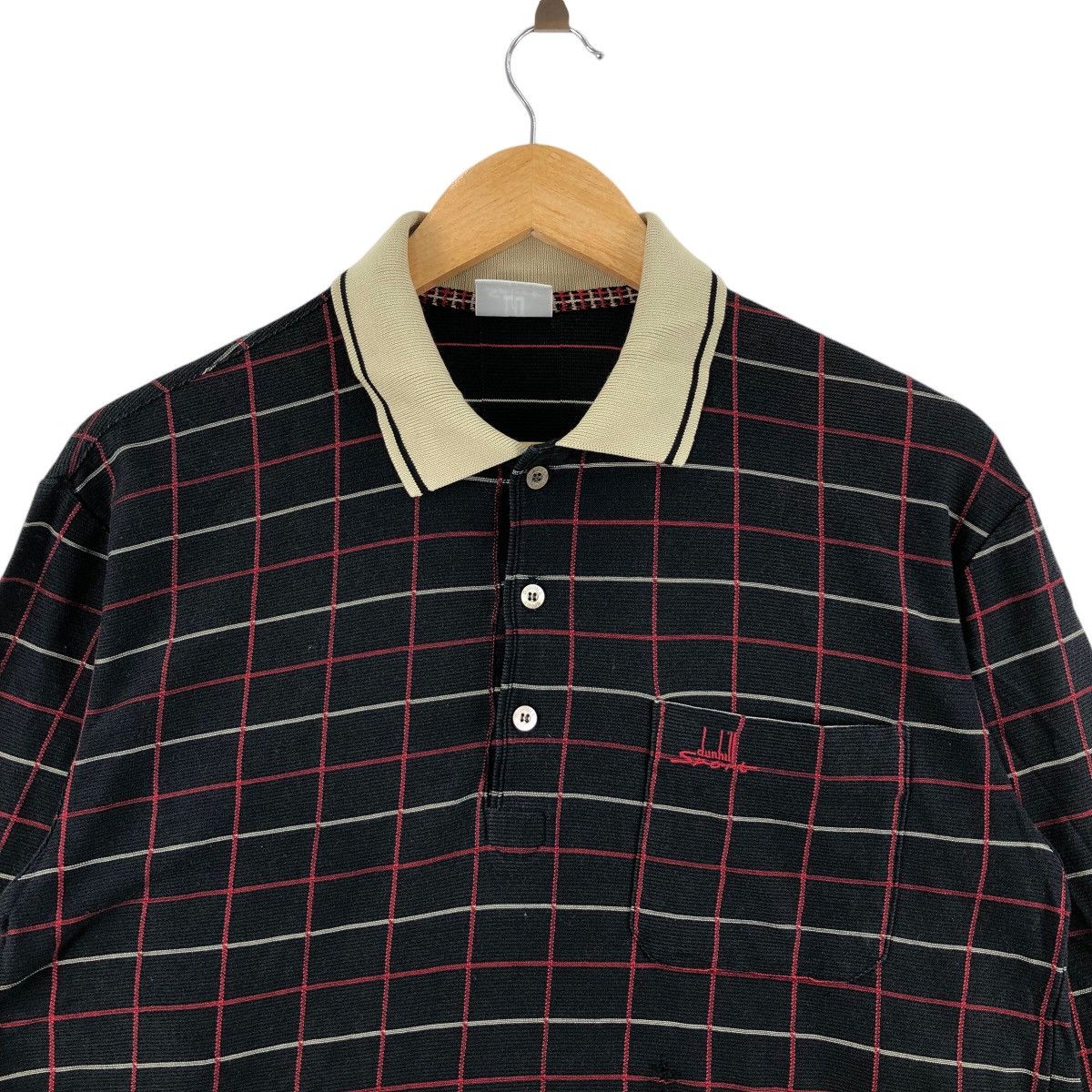 Alfred Dunhill × Vintage Vintage 90s DUNHILL SPORT Polos Checkered Size US M / EU 48-50 / 2 - 2 Thumbnail