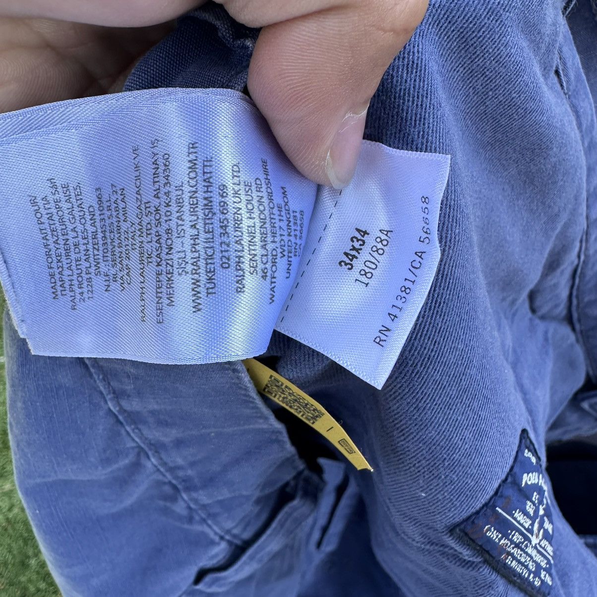 Polo Ralph Lauren Polo Ralph Lauren French Blue Work Pants Blue Label Size US 36 / EU 52 - 6 Thumbnail