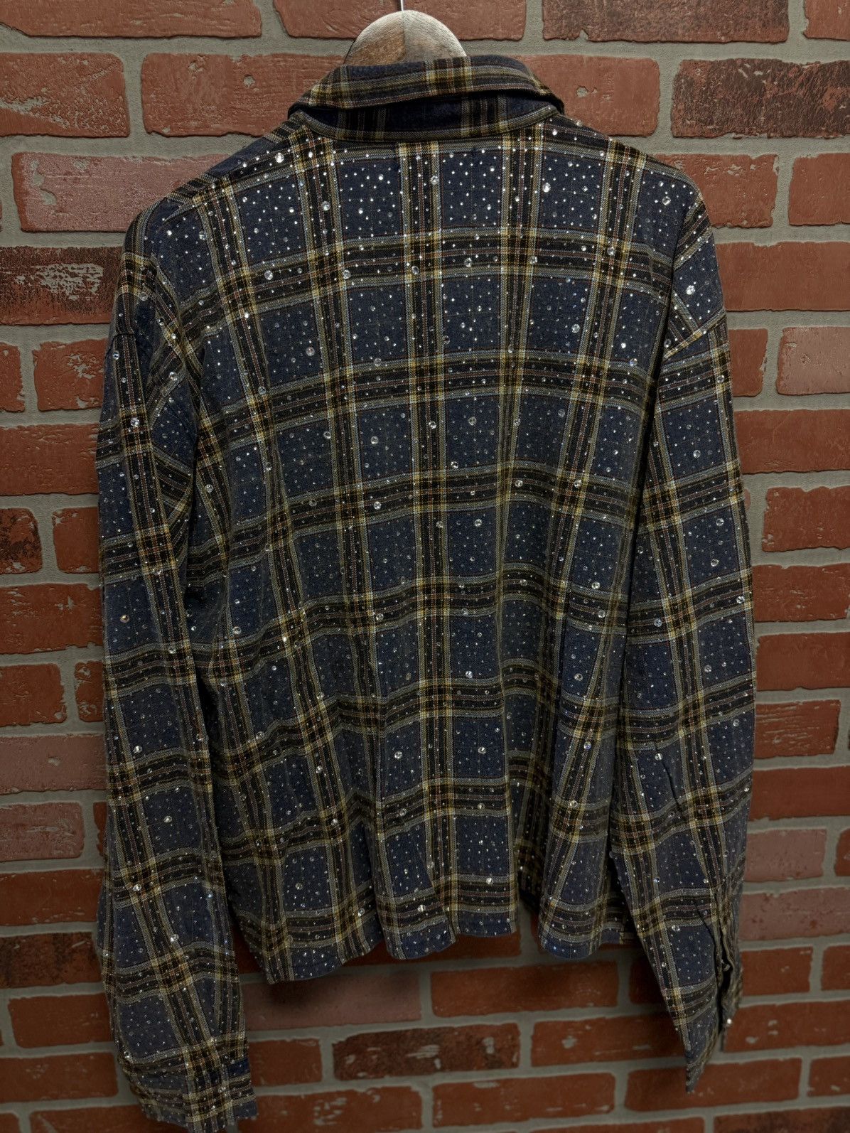 Vale Valley Crystal Flannel Long Sleeve Stones Size XXL (NEW) 💎 Size US XXL / EU 58 / 5 - 4 Thumbnail