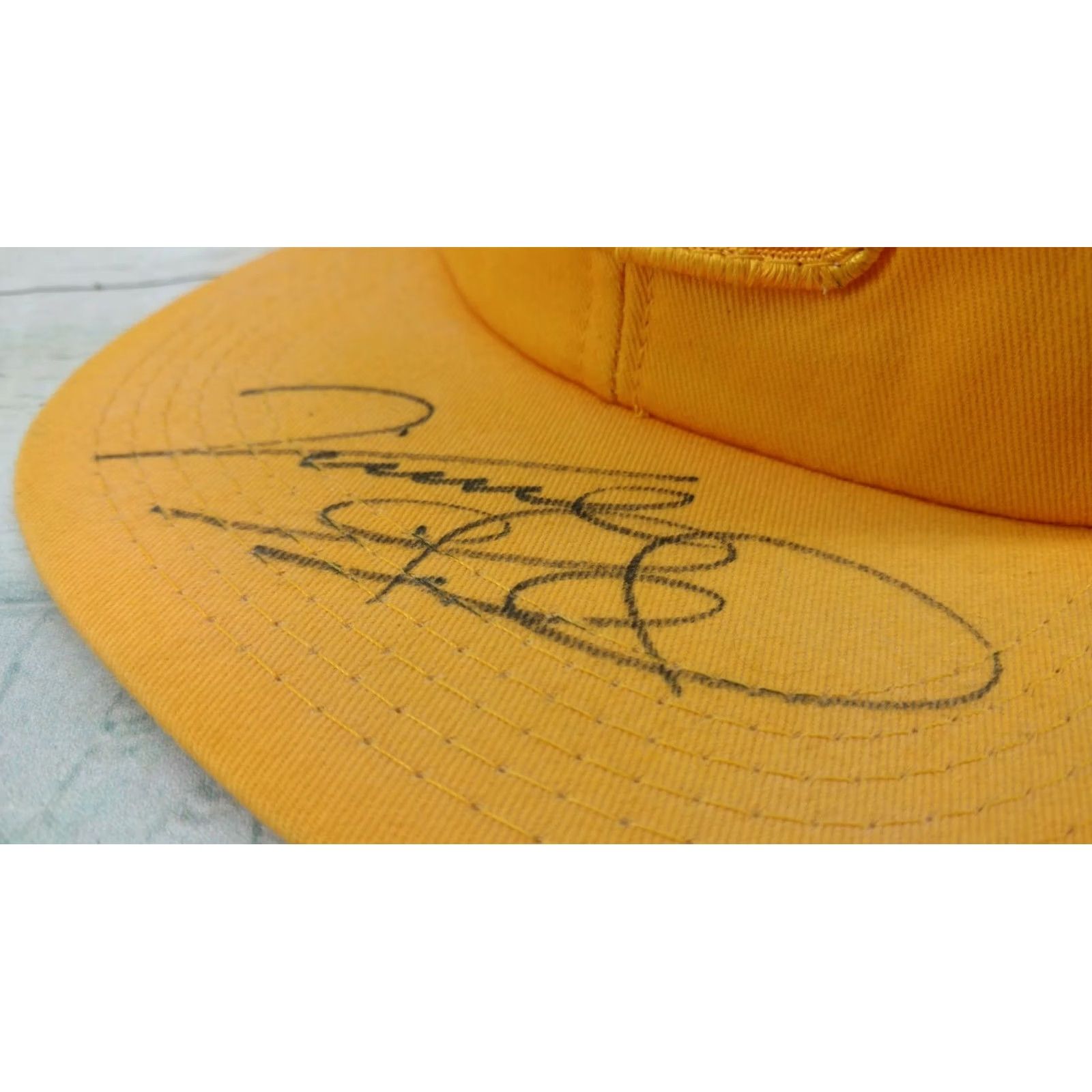 Vintage VINTAGE Tonkin USA Trucker Hat Yellow Cat Diesel Power Patch Vince Gill Signed Men Adjust. Size Adjustable. Size ONE SIZE - 5 Thumbnail
