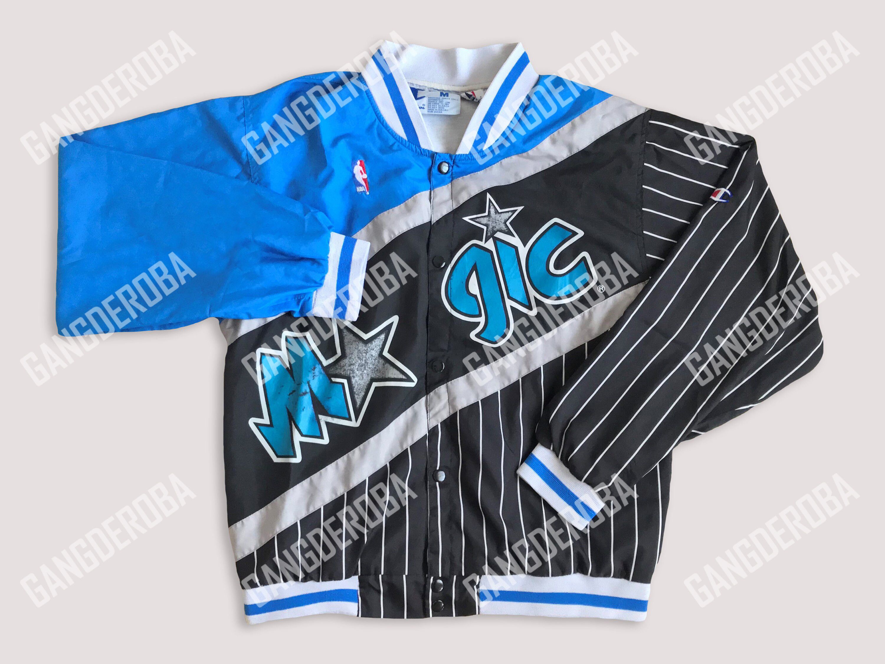 Champion RARE Vintage 90s CHAMPION ORLANDO MAGIC Jacket Warm Up NBA M Size US M / EU 48-50 / 2 - 2 Thumbnail