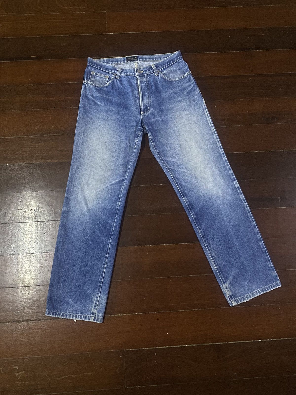 agnes b. FIRE 🔥 vintage 90s AGNES B flare jeans nice faded Size US 34 / EU 50 - 2 Thumbnail