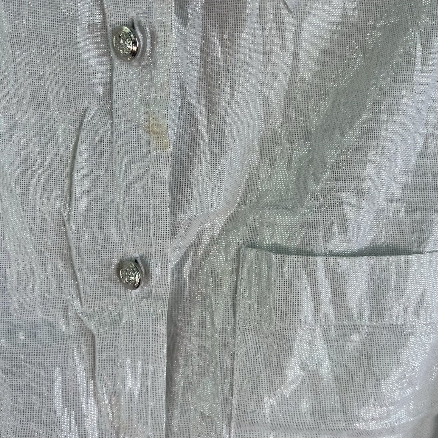 Vintage VINTAGE Russ Western Shirt Women's Size L Silver Metal Button-Up Cowgirl Style 90s Size L / US 10 / IT 46 - 4 Thumbnail