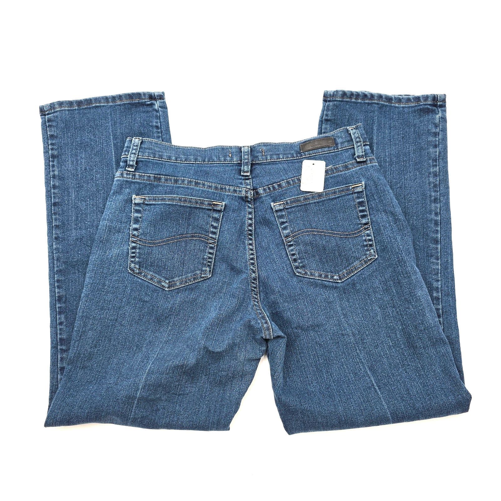 Lee Lee Blue Relaxed Fit Denim Jeans Pants 8 Petite Size 30" / US 8 / IT 44 - 4 Thumbnail