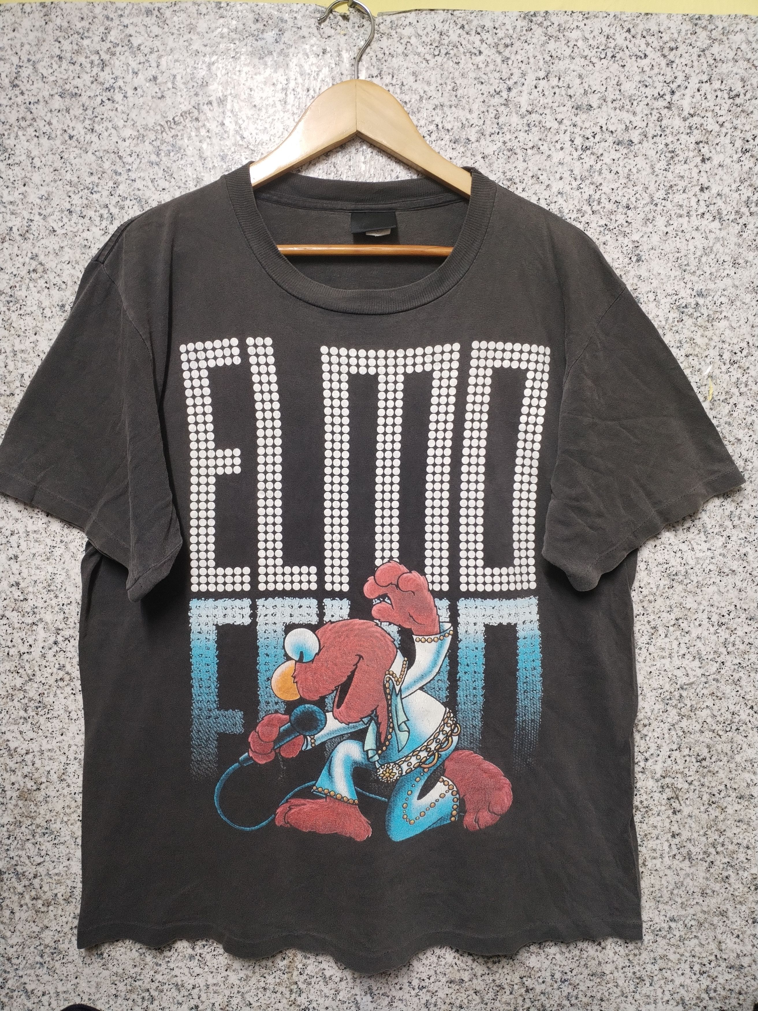 Vintage Thrashed Sun Faded ELMO Shirt Distressed Grunge Band Size US L / EU 52-54 / 3 - 1 Thumbnail
