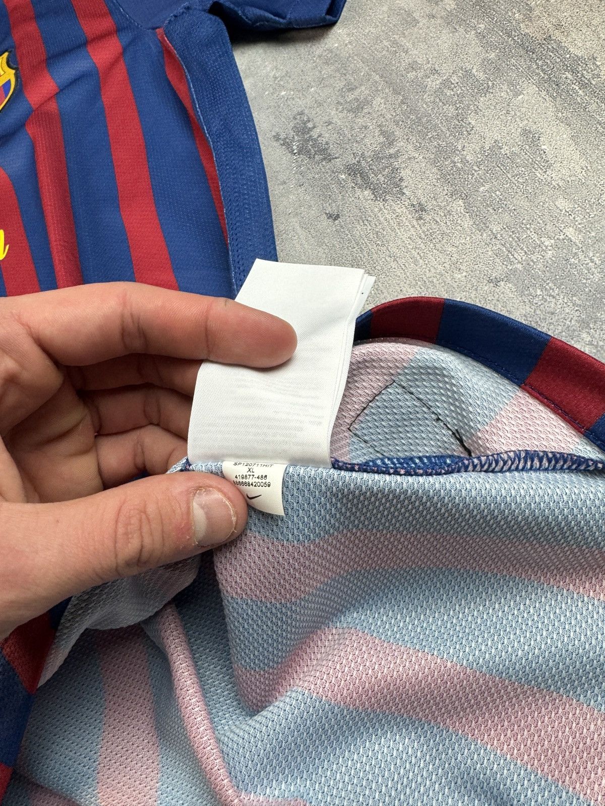 Nike FC Barcelona Nike Soccer Jersey Football 2012 Home Size US XL / EU 56 / 4 - 8 Thumbnail