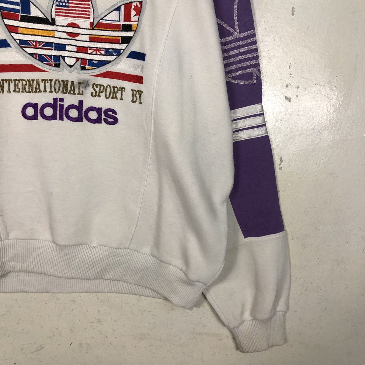 Adidas 📌Vintage Sweatshirt International Sport By Adidas Big Logo Size US M / EU 48-50 / 2 - 7 Thumbnail