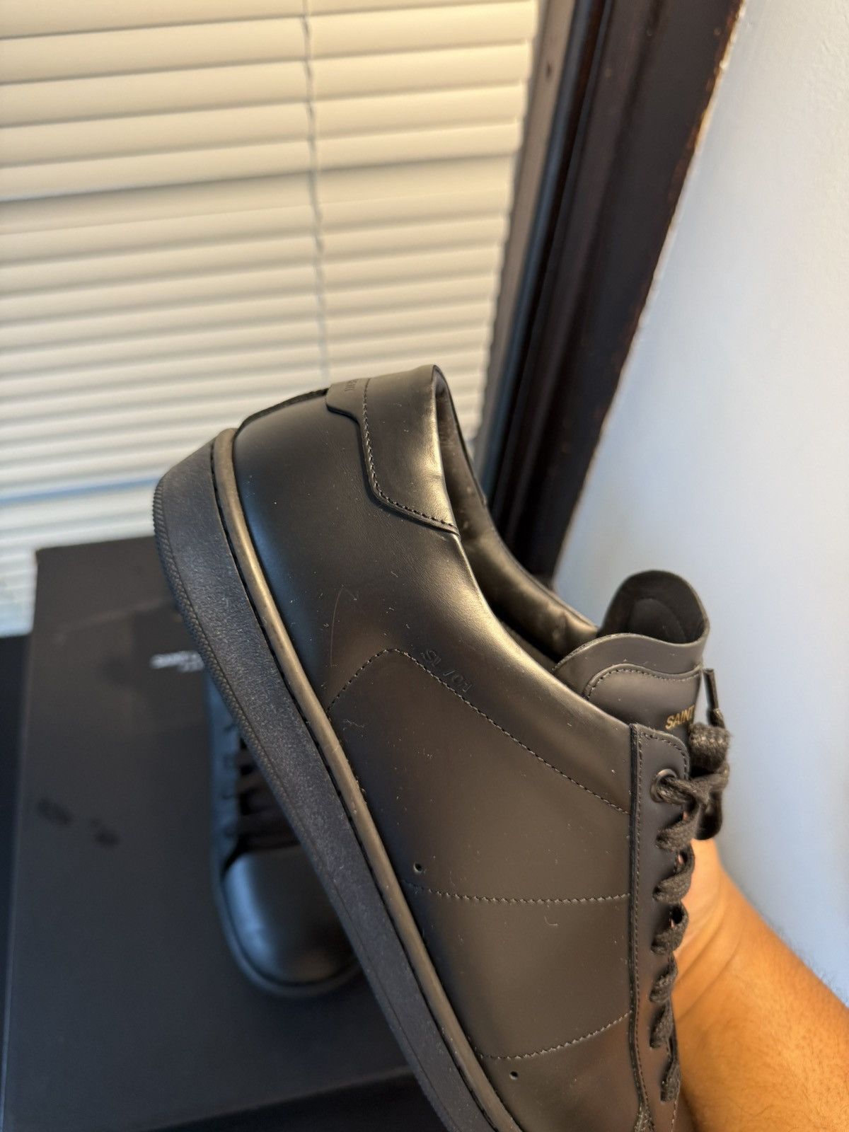 Saint Laurent Paris Saint Laurent Paris Court Classic Sneakers Size 45.5 / 12.5 Size US 12.5 / EU 45-46 - 10 Thumbnail