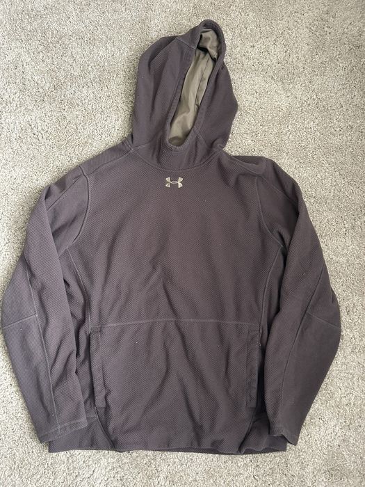 Under Armour Gray Waffle Knit Stephen Curry Hoodie Pullover Large