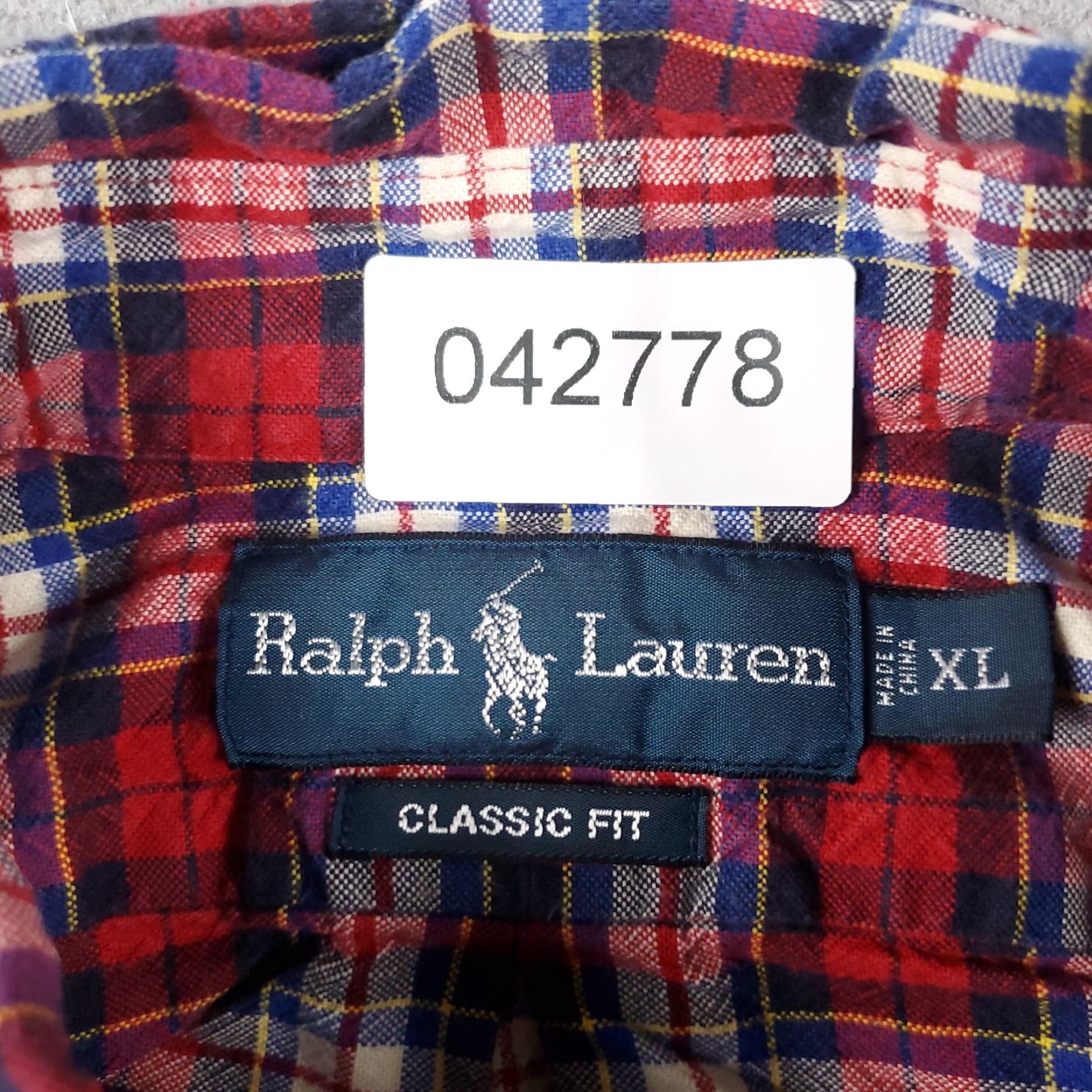 Ralph Lauren Ralph Lauren Shirt Mens XL Red Plaid Pony Casual Button-Up Long Sleeve - Cotton Modern Preppy Classic - Mens XL Red Plaid Button-Down Shirt Size US XL / EU 56 / 4 - 7 Thumbnail