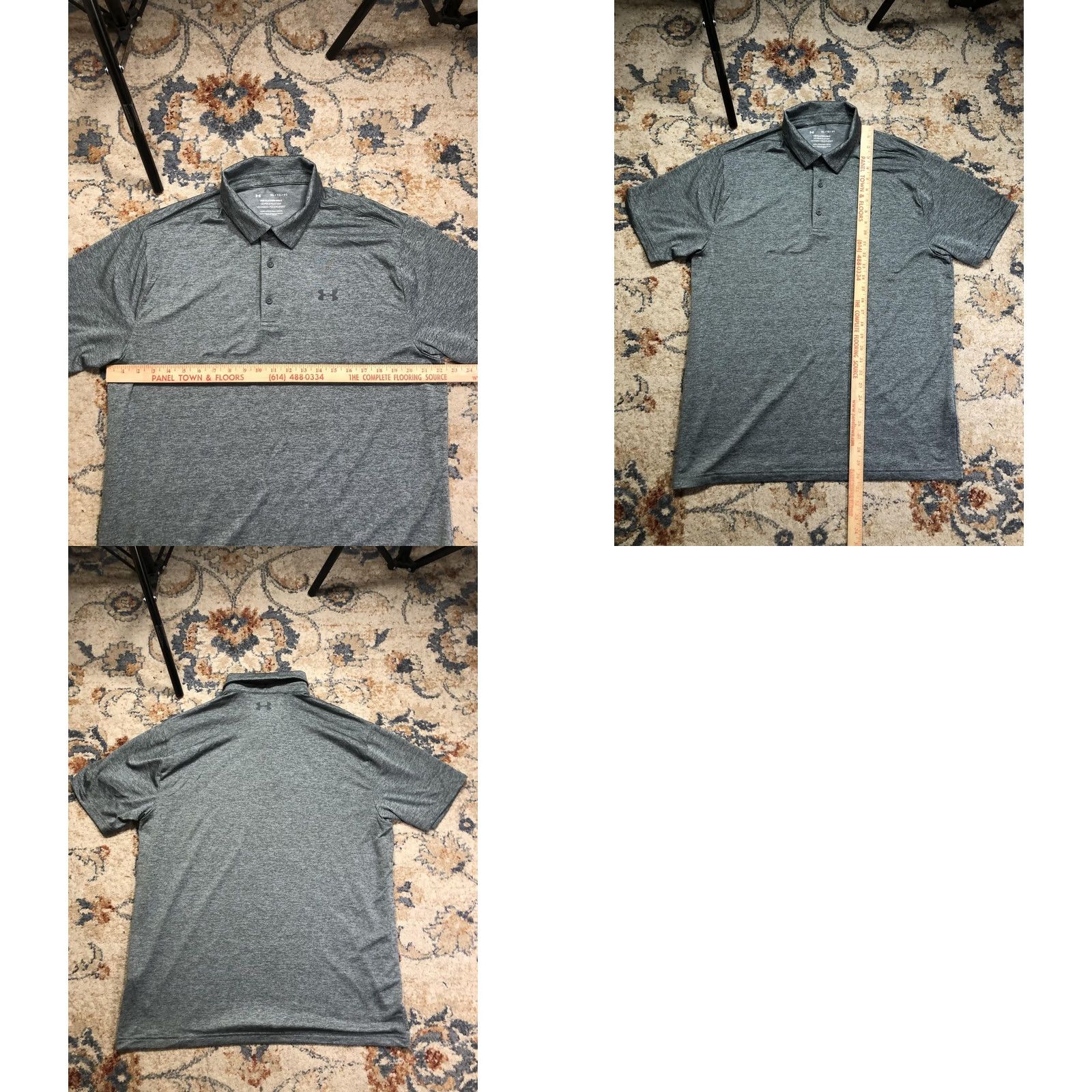 Under Armour Under Armour Polo Shirt Mens XL Gray Heather Short Sleeve Golf Performance Loose Fit Size US XL / EU 56 / 4 - 8 Thumbnail