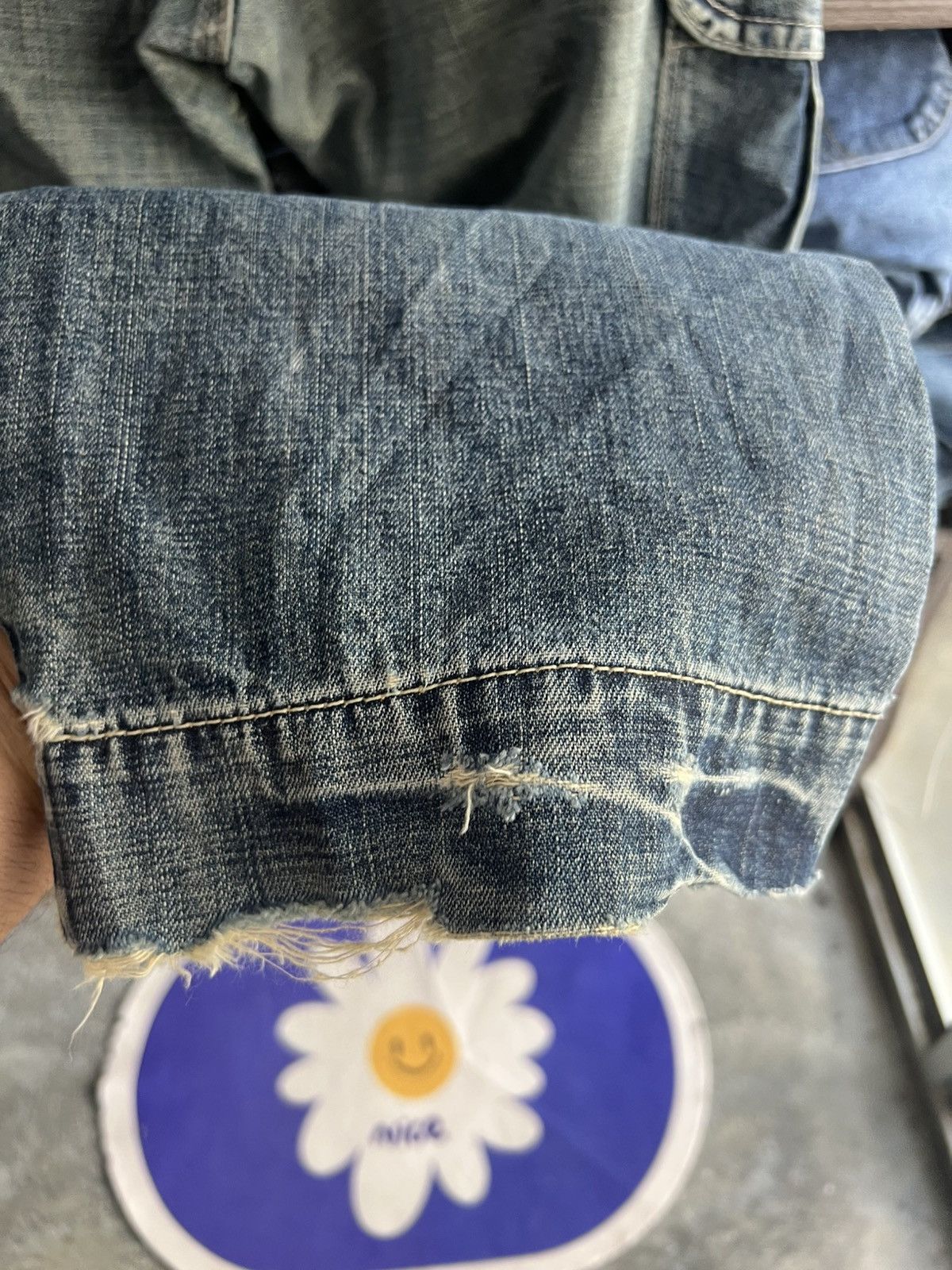 Levi's 🔥Rare Vintage Levis Sanforized Distressed Cargo Denim Size US 34 / EU 50 - 15 Thumbnail