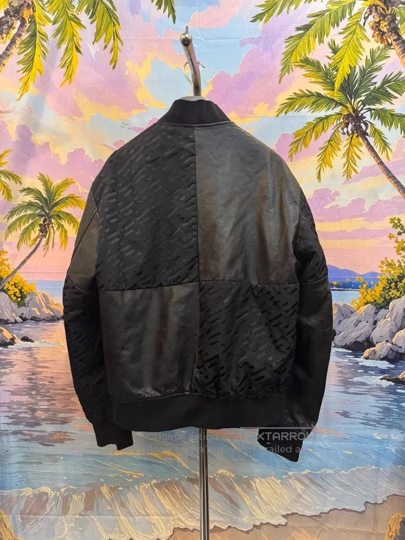 Versace Versace Stitched maze leather jacket Size US M / EU 48-50 / 2 - 2 Thumbnail