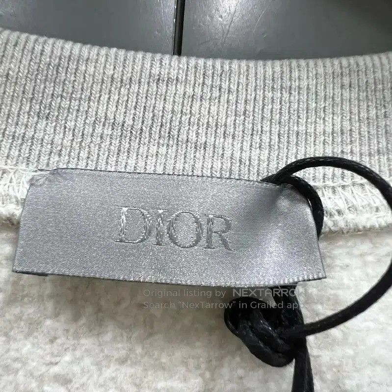 Dior Dior Grey Cotton Long Sleeve Cropped Sweatshirt . Size M / US 6-8 / IT 42-44 - 5 Thumbnail