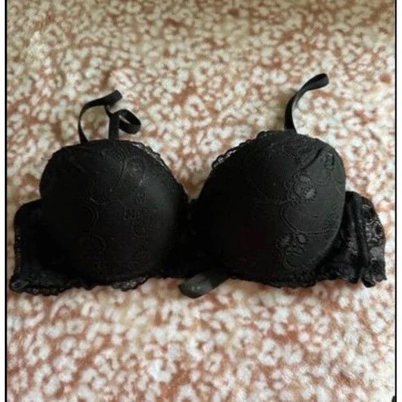 Other Black Lace Push-Up Bra - Size 36C Size ONE SIZE - 1 Thumbnail