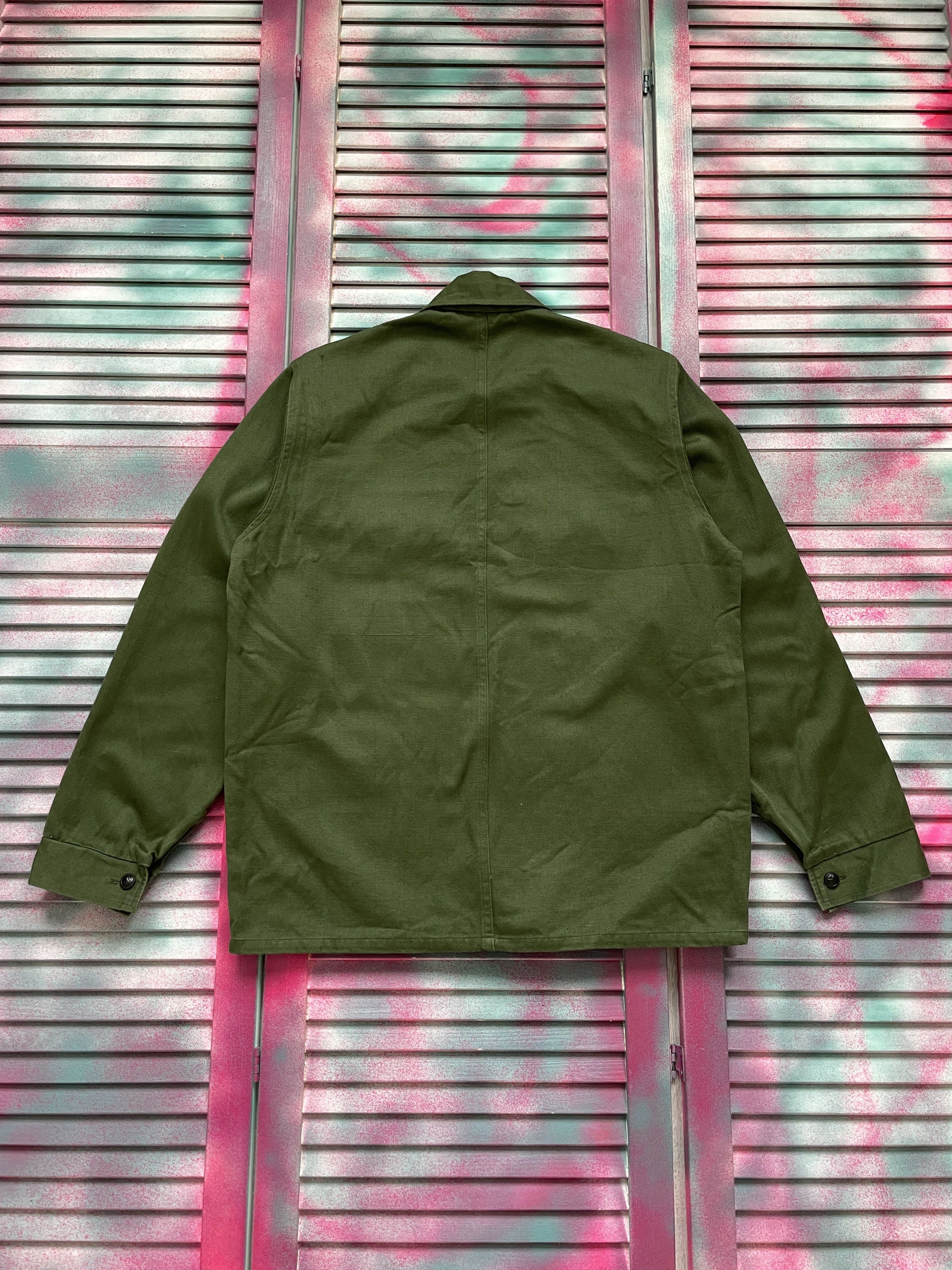 Vintage Vintage 1980 Army Military Cotton USA Shirt Jacket Size US S / EU 44-46 / 1 - 6 Thumbnail
