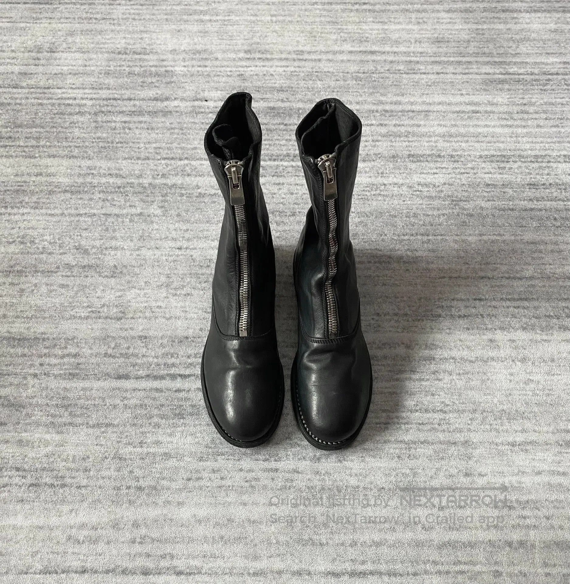 Guidi elegant black leather mid-calf boots. Size US 6 / IT 36 - 1 Thumbnail
