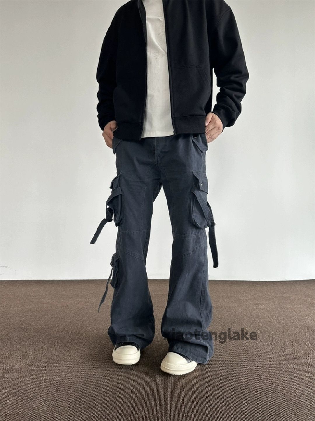 Designer × Japanese Brand × Vintage utility military punk grunge bootcut flared cargo pants Size US 32 / EU 48 - 1 Thumbnail