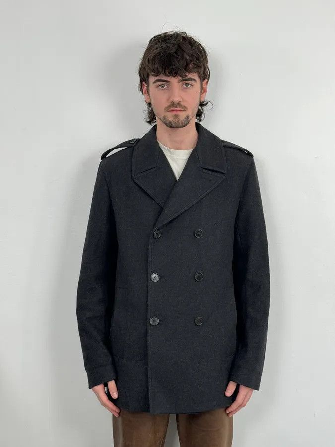 Dior 2000s Dior Grey Classy Wool Caban Jacket Size US M / EU 48-50 / 2 - 2 Thumbnail