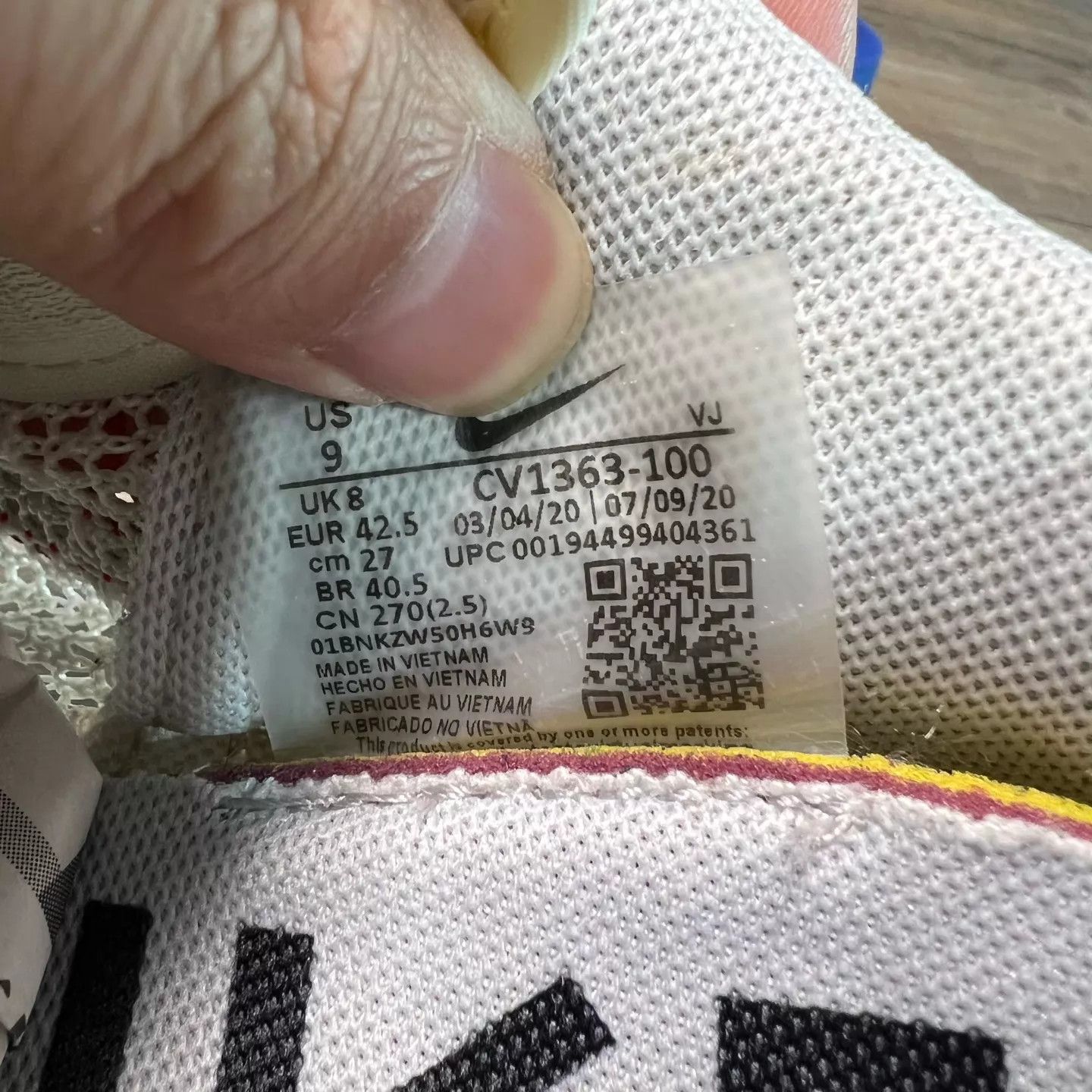 Nike Sacai x Nike VaporWaffle White Red 42.5 (Near Mint, OG Box) Size US 9 / EU 42 - 7 Thumbnail