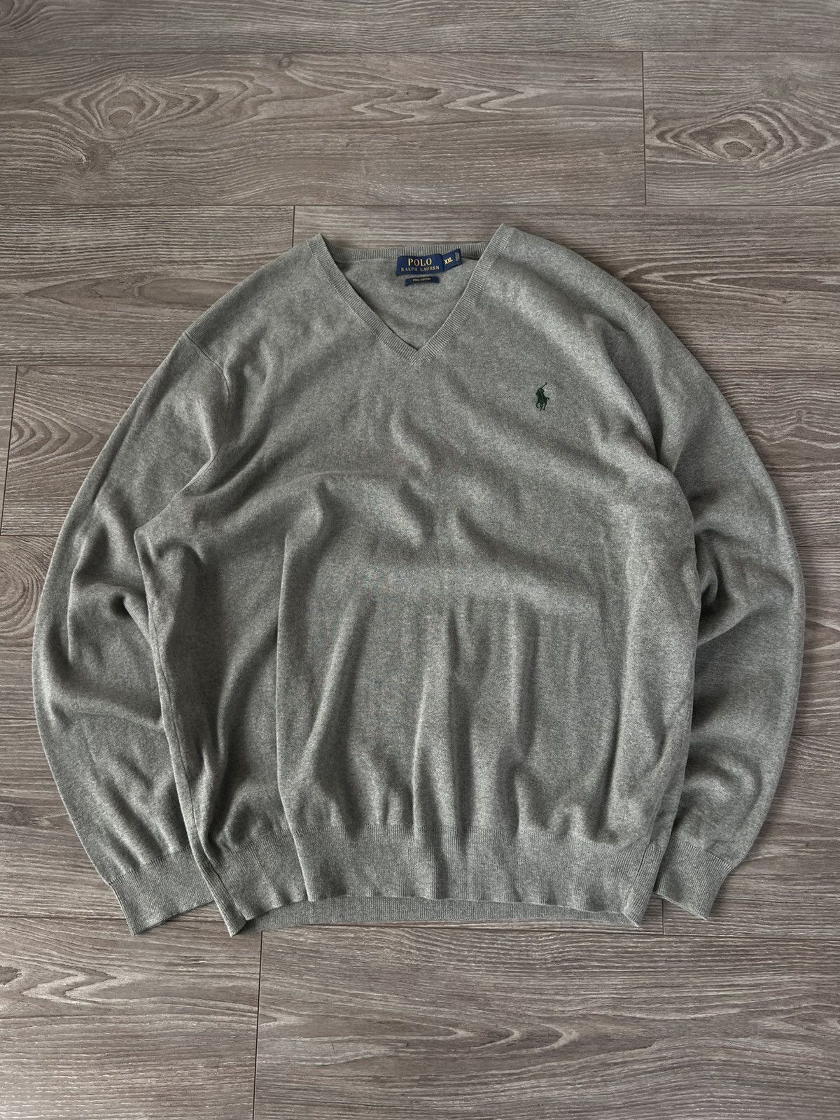 Designer × Polo Ralph Lauren ‼️Vintage Casual Polo Ralph Lauren RRL V Neck Knit Sweater‼️ Size US XXL / EU 58 / 5 - 9 Thumbnail