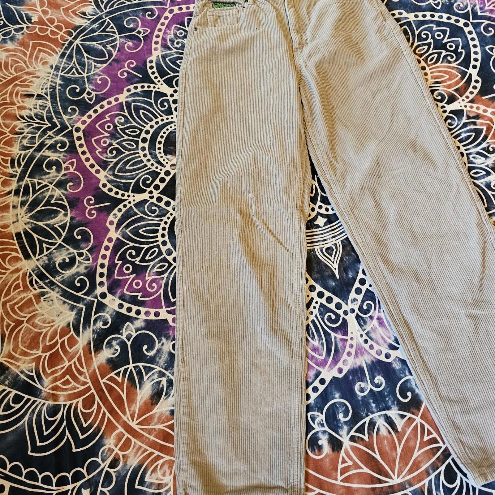 Empyre Empyre Women's Grey Corduroy Pants Size 28" / US 6 / IT 42 - 2 Thumbnail
