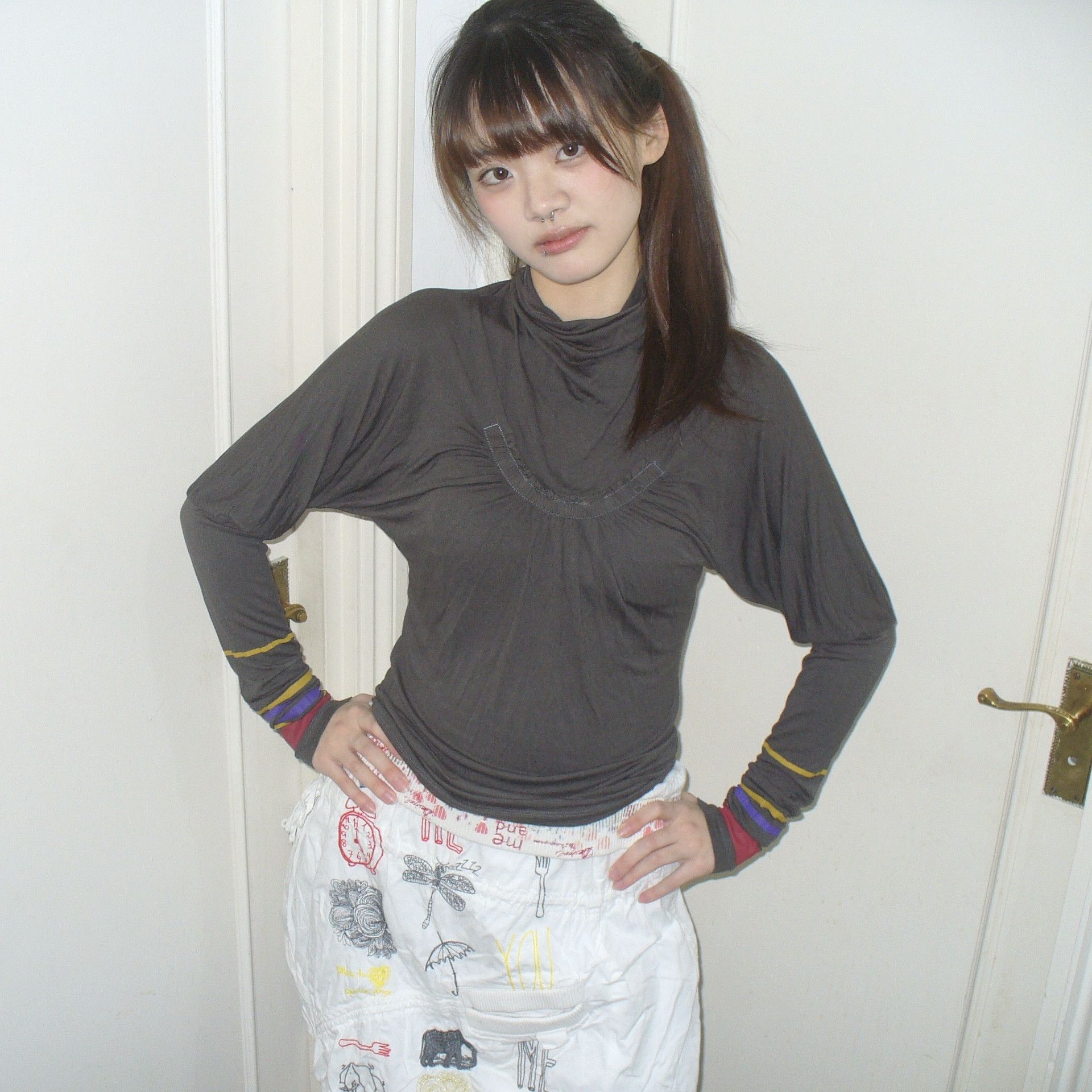 Cop Copine Cop Copine turtleneck top with details on the sleeves Size M / US 6-8 / IT 42-44 - 2 Thumbnail