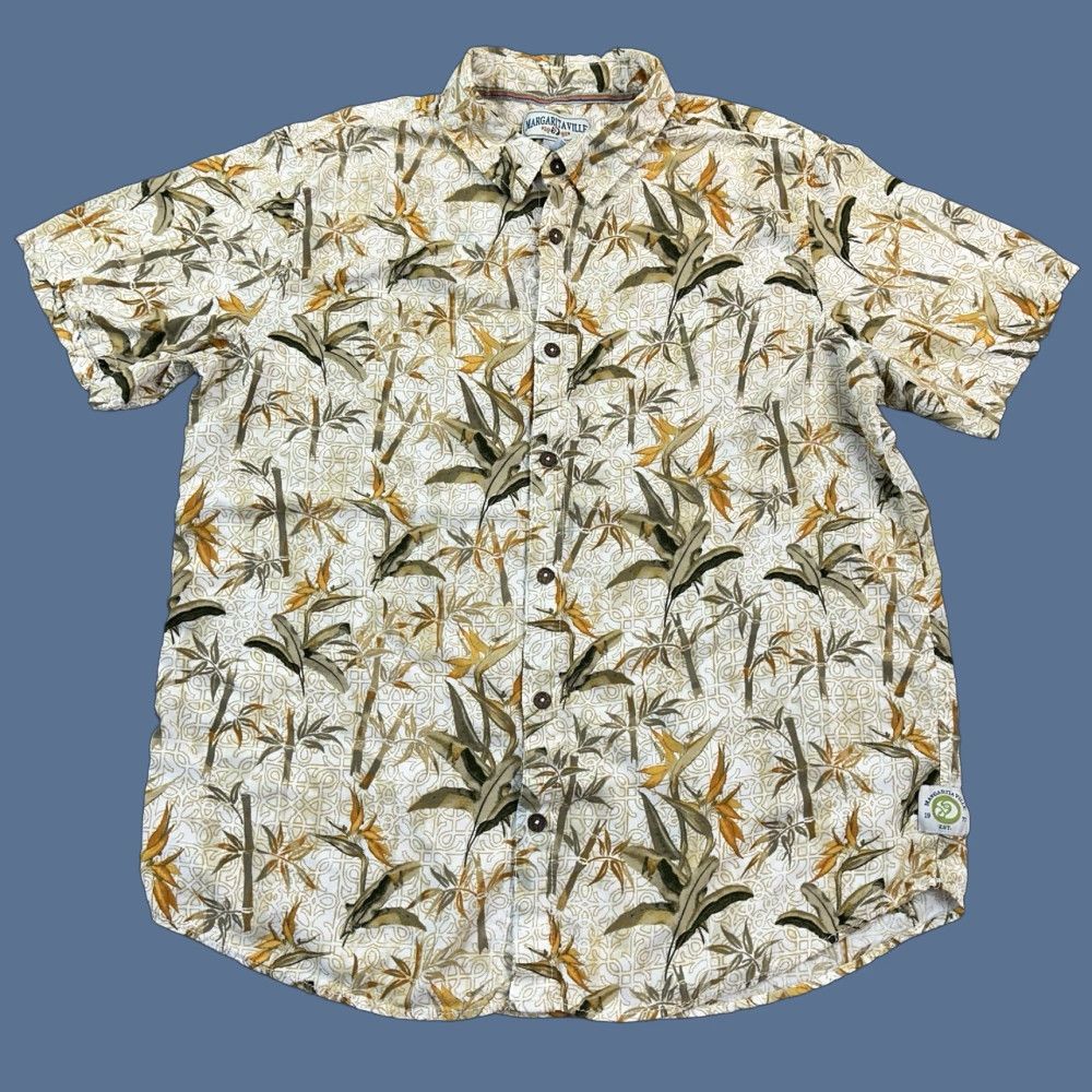 Paradise Margaritaville Shirt Mens 2XL Rayon Birds Of Paradise Floral Print Hawaiian Shirt Size US XXL / EU 58 / 5 - 1 Thumbnail