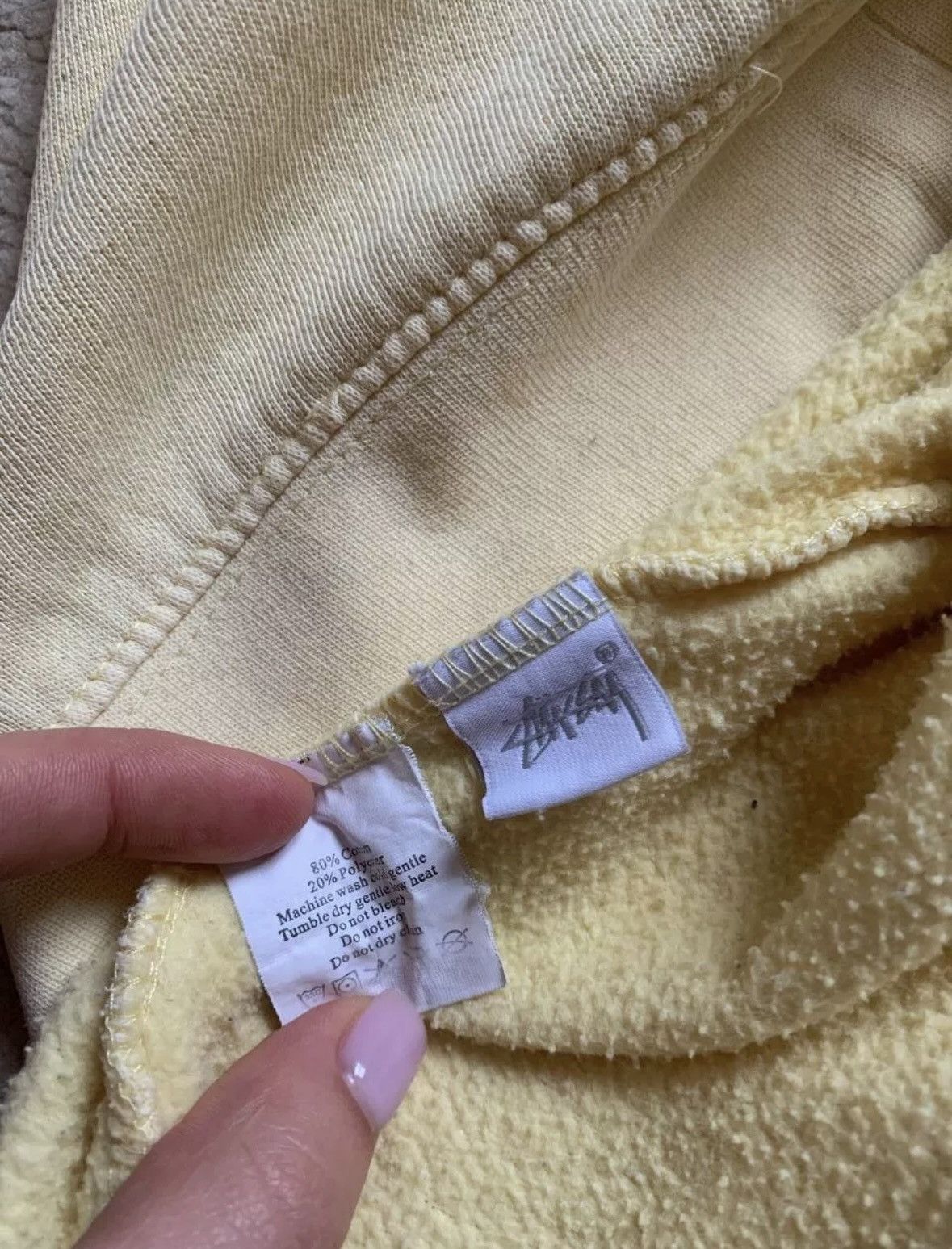 Japanese Brand × Vintage Vintage 90s Hoodie Stussy made in the USA size Medium Size US M / EU 48-50 / 2 - 5 Thumbnail