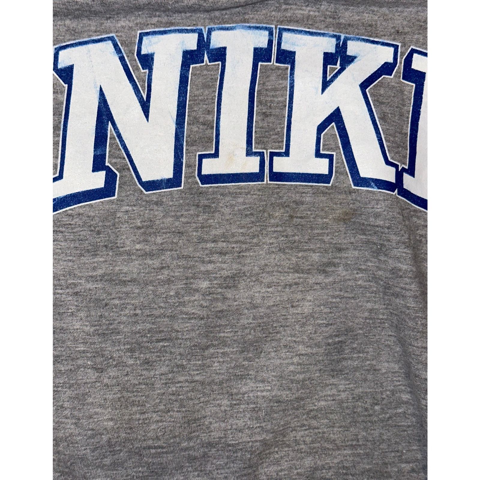 Nike • Nike Gray College-Style Logo Tee 👕2XL Size US XXL / EU 58 / 5 - 4 Thumbnail