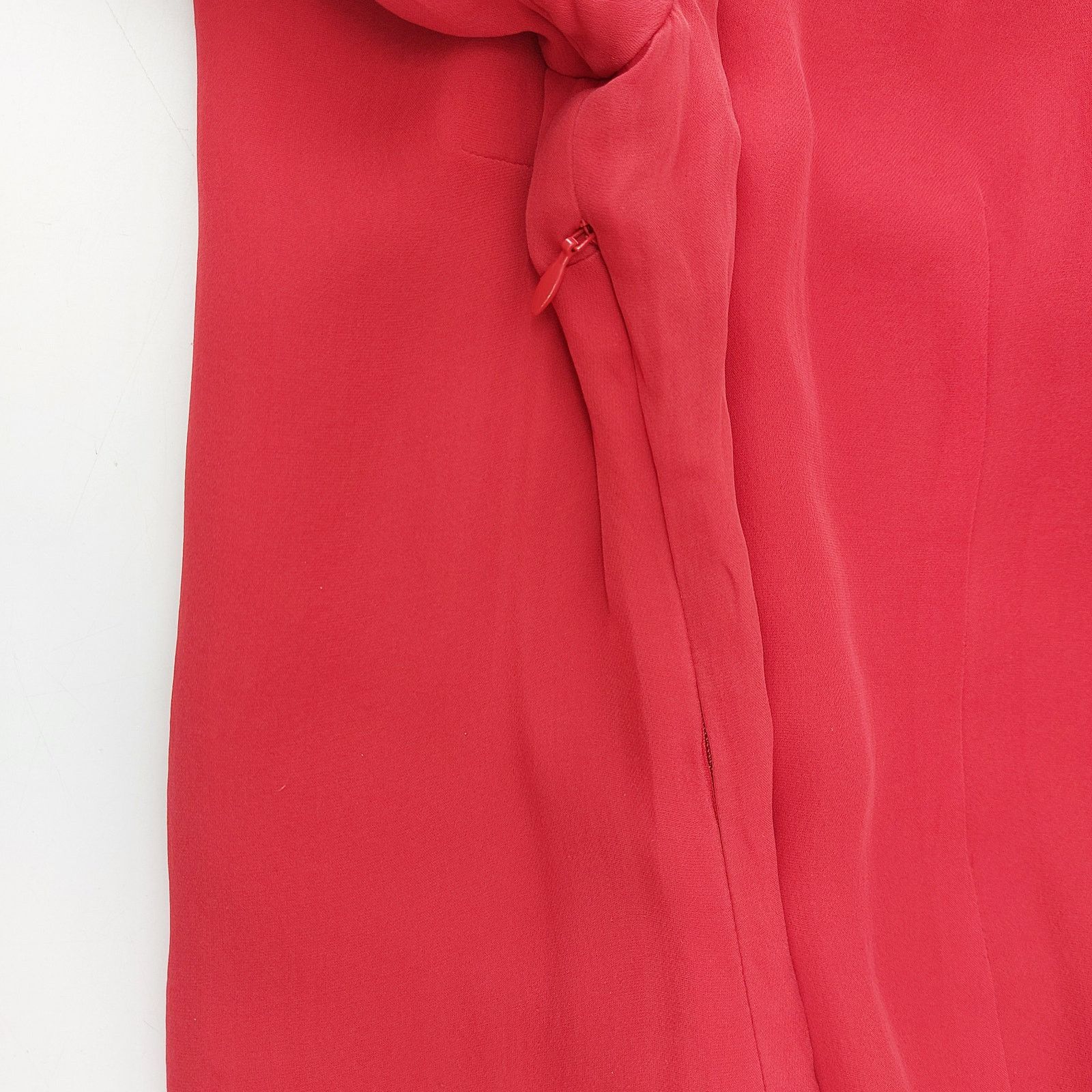 White House Black Market White House Black Market Silk Red Top Studded Sleeves Sz 6 Size M / US 6-8 / IT 42-44 - 9 Thumbnail