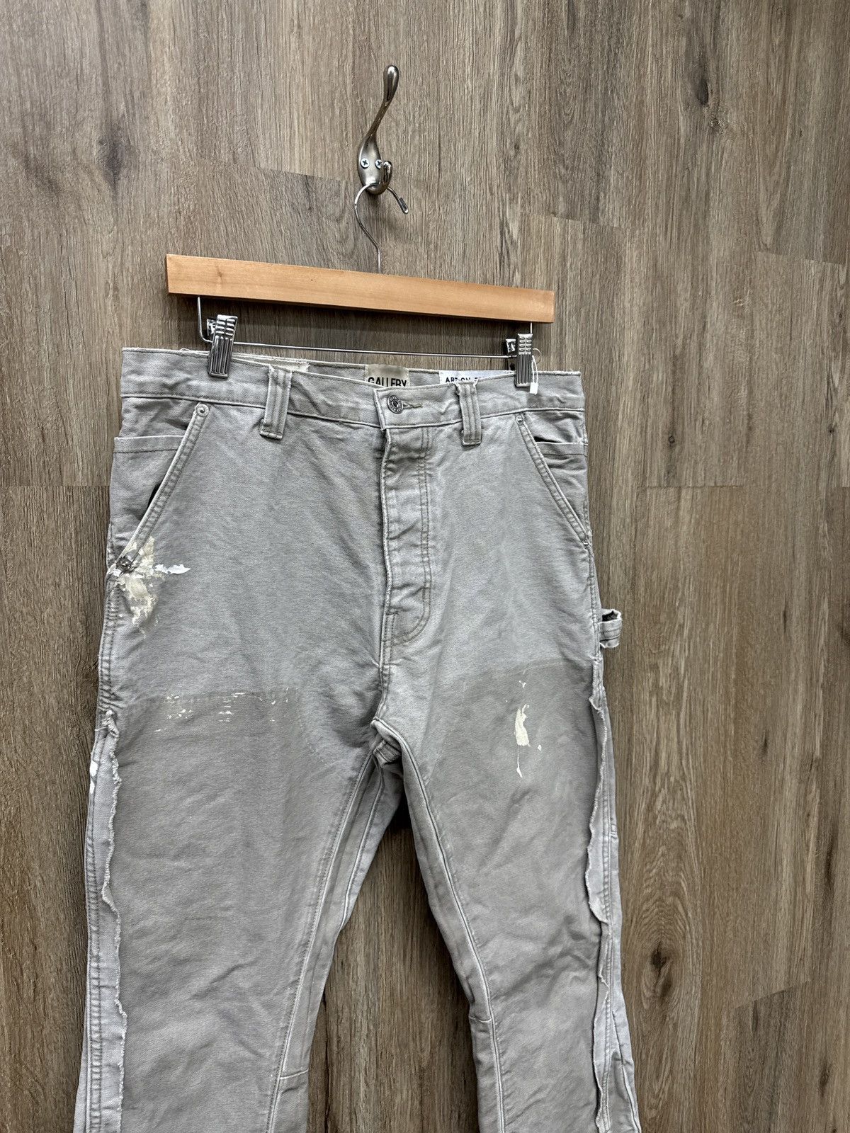 Gallery Dept. Gallery Dept Grey Carpenter Pants Size US 33 - 3 Thumbnail