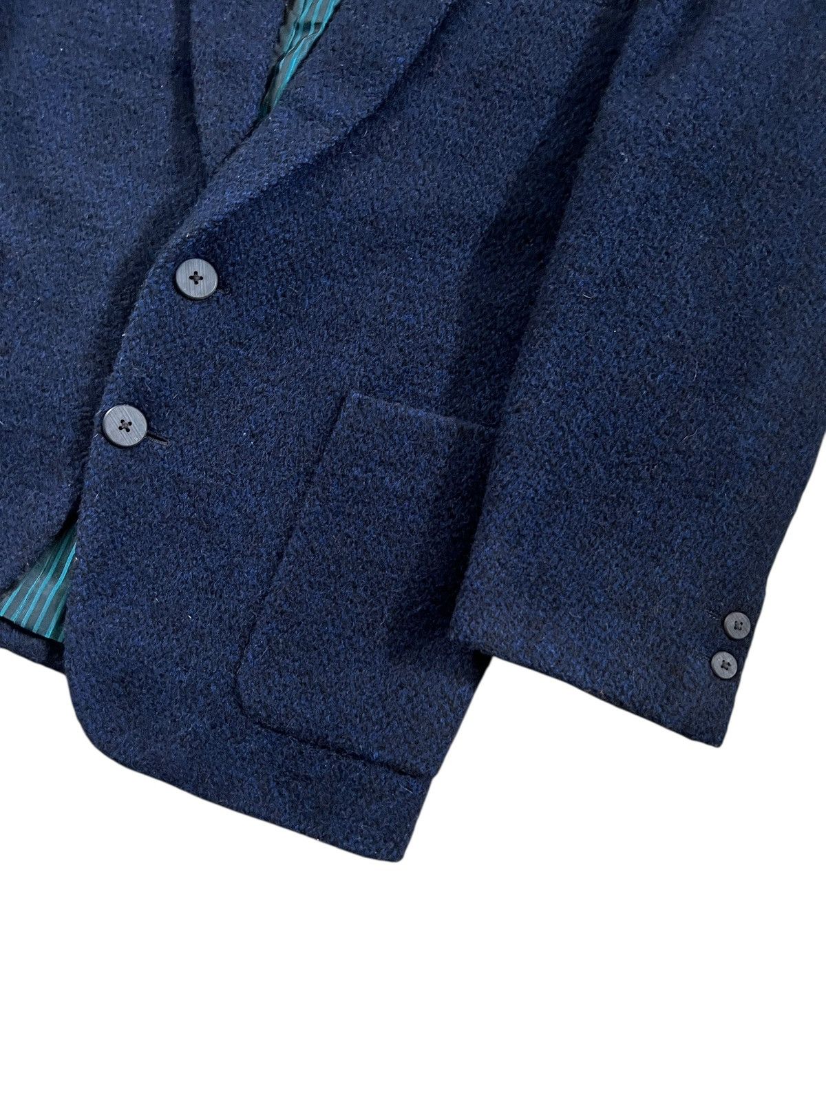 Japanese Brand Arrston Volaju Tweed Knitted Wool Coat Size US L / EU 52-54 / 3 - 3 Thumbnail