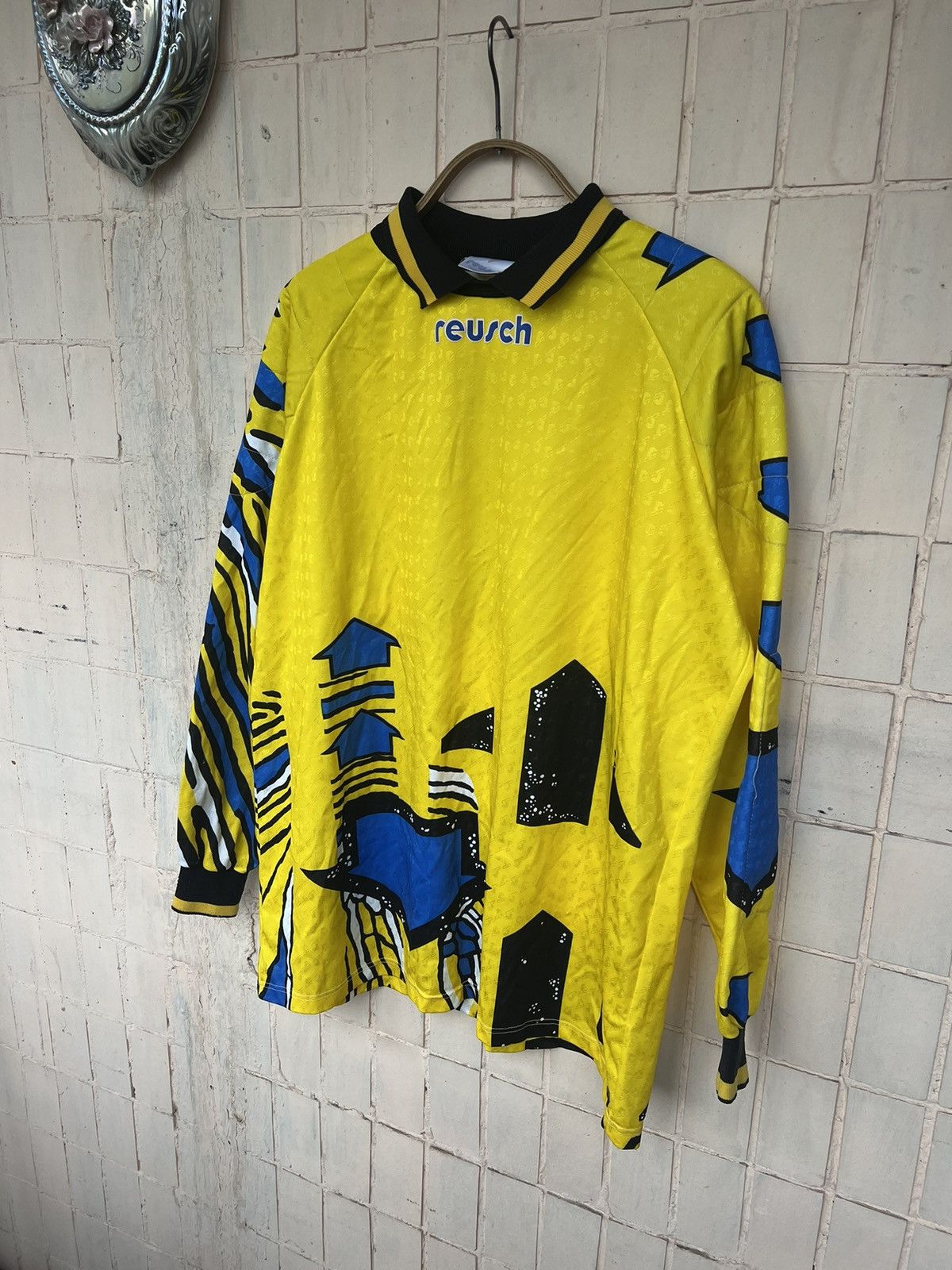 Vintage 90s Goalkeeper Football Shirt Soccer Jersey Template Reusch Size US L / EU 52-54 / 3 - 2 Thumbnail