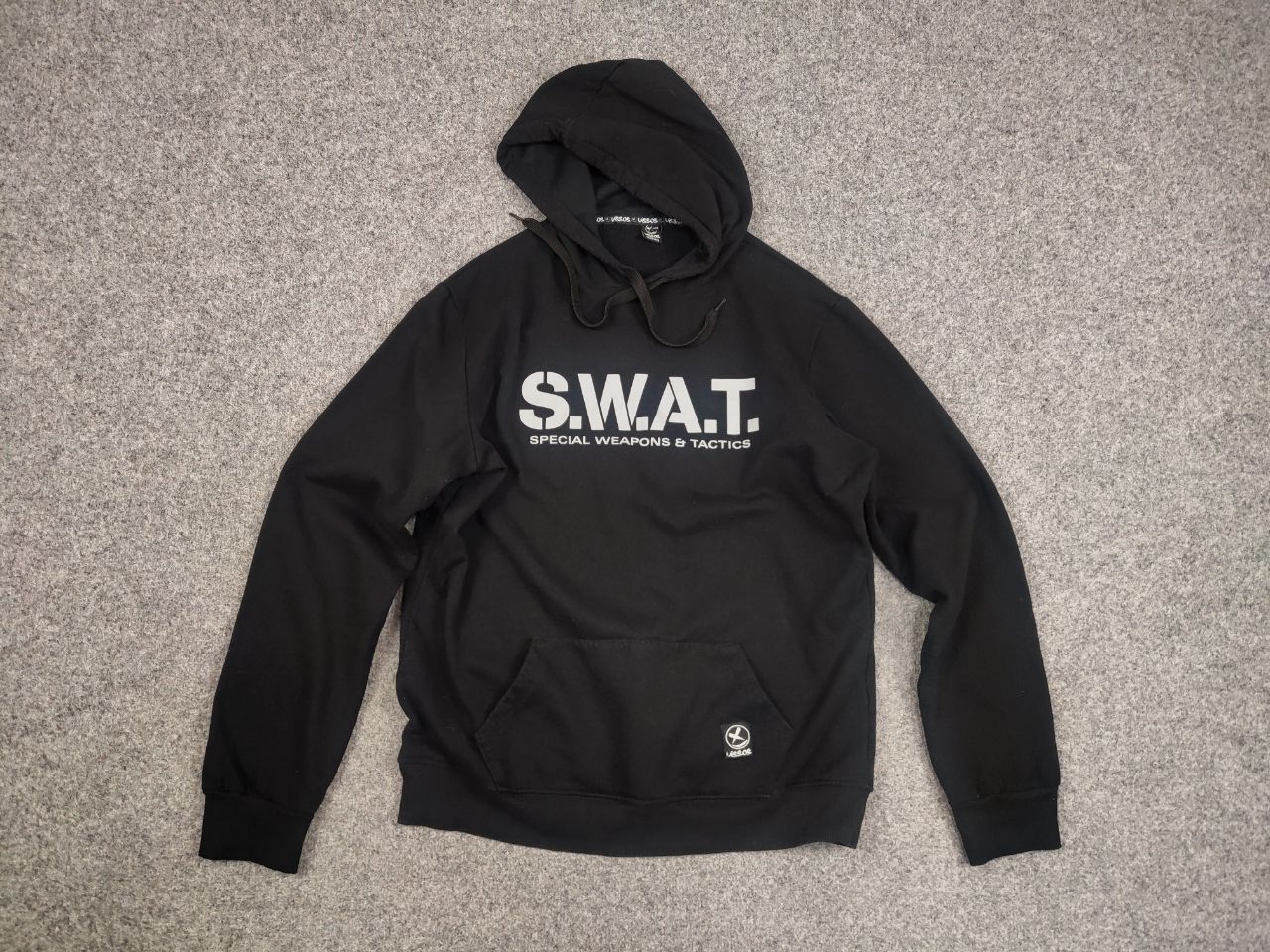 Japanese Brand Vintage S.W.A.T. Logo Black Classic Hoodie Y2K Style Size US L / EU 52-54 / 3 - 12 Thumbnail