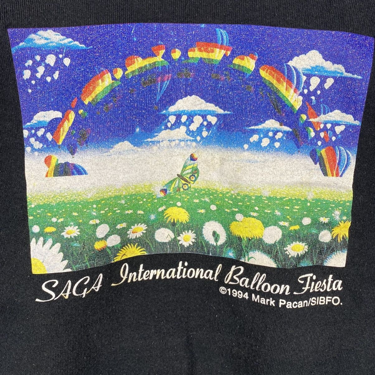 Vintage Vintage 90's SAGA International Balloon Fiesta Sweatshirt Size US M / EU 48-50 / 2 - 2 Thumbnail