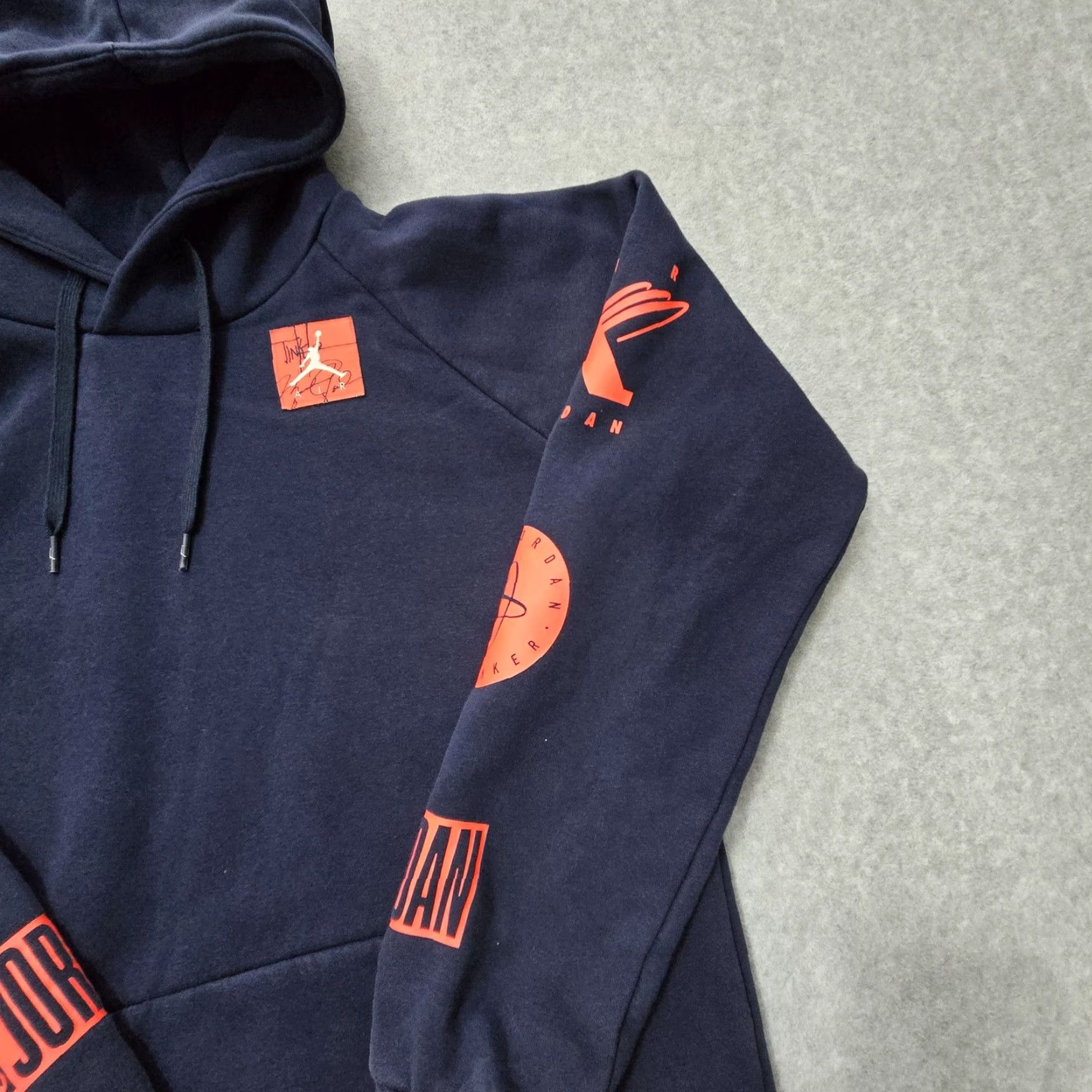 Jordan Brand Jordan Hoodie Mens Small Navy Blue Pullover Graphic Basketball Logo Streetwear Size US S / EU 44-46 / 1 - 6 Thumbnail