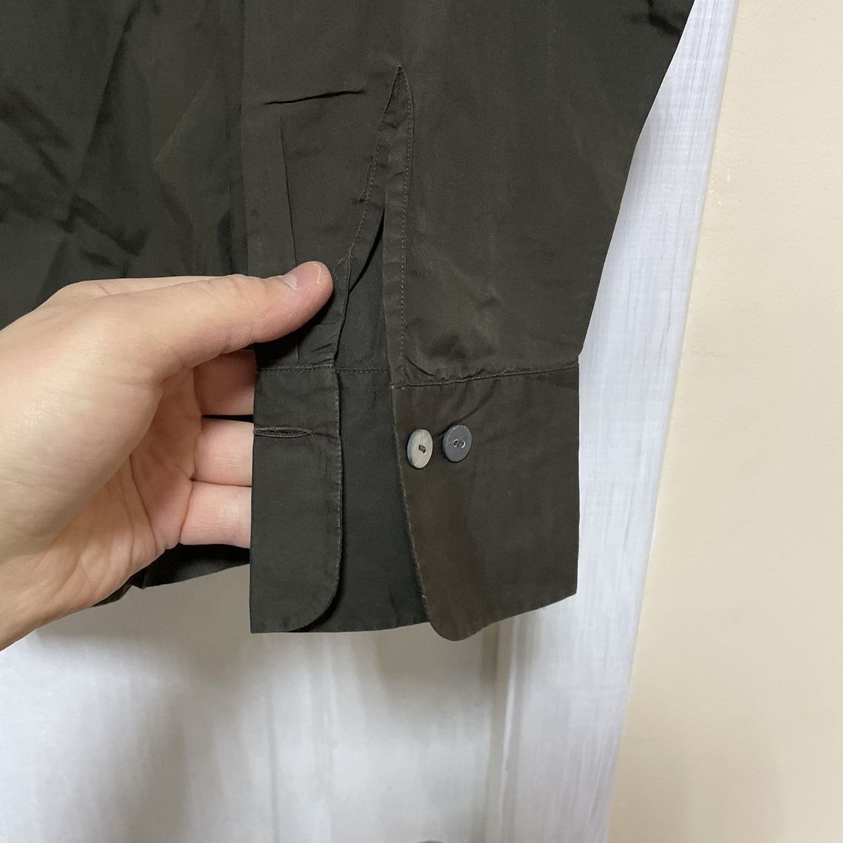 Japanese Brand × Jil Sander × Raf Simons Jil Sander Tuxedo Pleated Shirt tee button up ninja old Size US M / EU 48-50 / 2 - 7 Thumbnail
