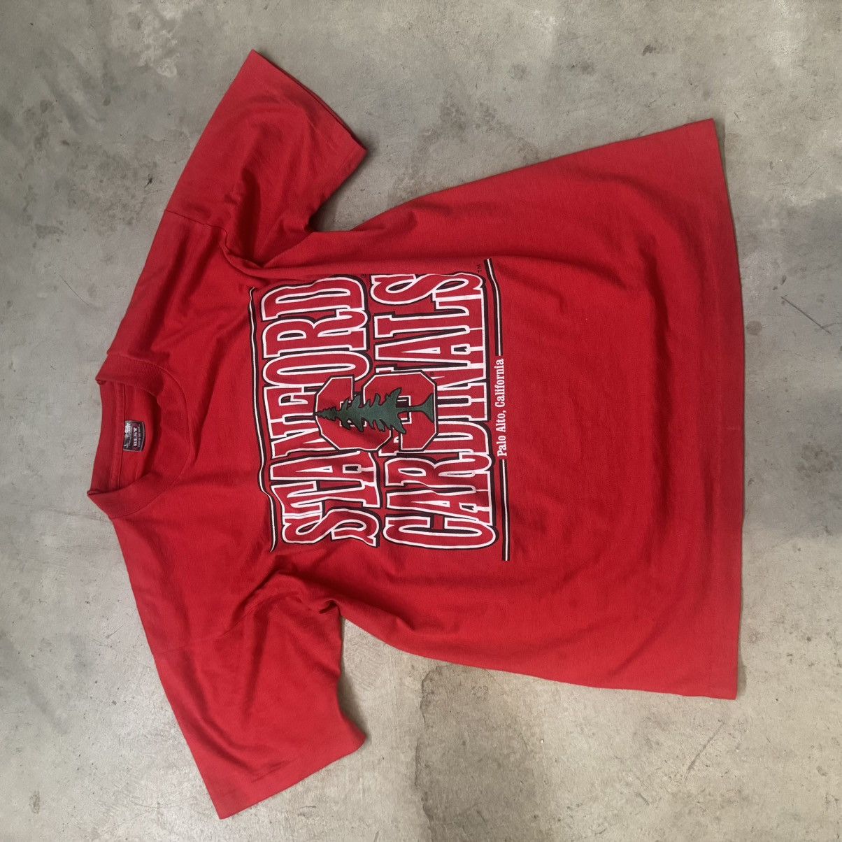 Fruit Of The Loom vintage 90s stanford tee Size US L / EU 52-54 / 3 - 2 Thumbnail
