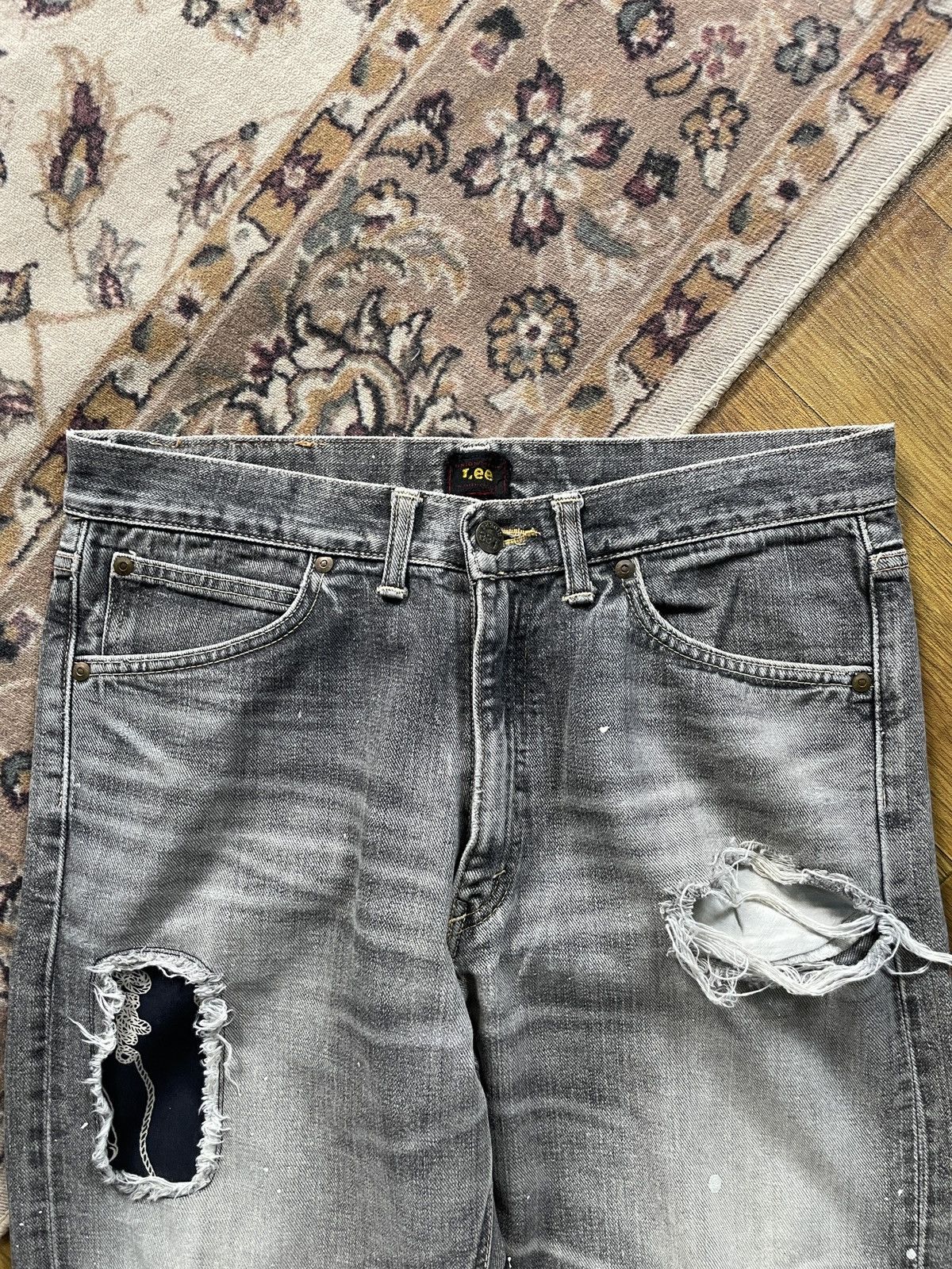 Lee × Vintage Vintage Lee Distressed Denim Size US 33 - 5 Thumbnail